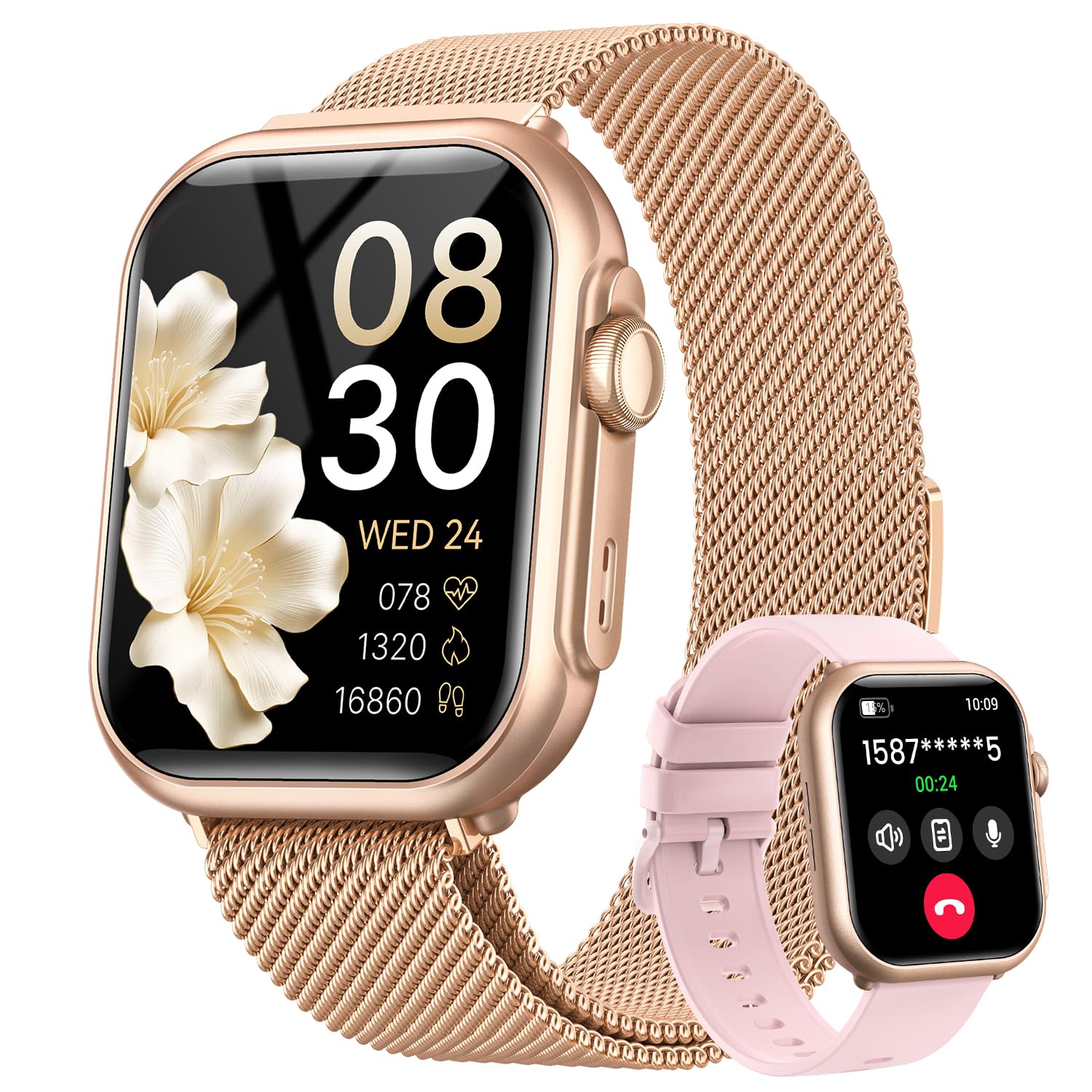 SWGOTA Smart Watch for Women for iPhone Android:1.85" Smartwatch Fitne - View 1