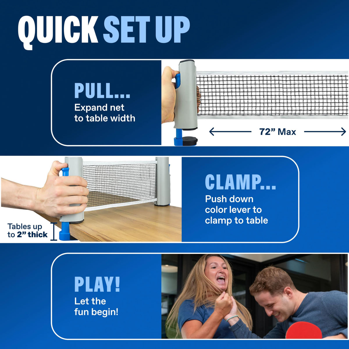 PRO SPIN Portable Ping Pong Set with Retractable Ping Pong - PRO-SPIN Official Imagery - 7