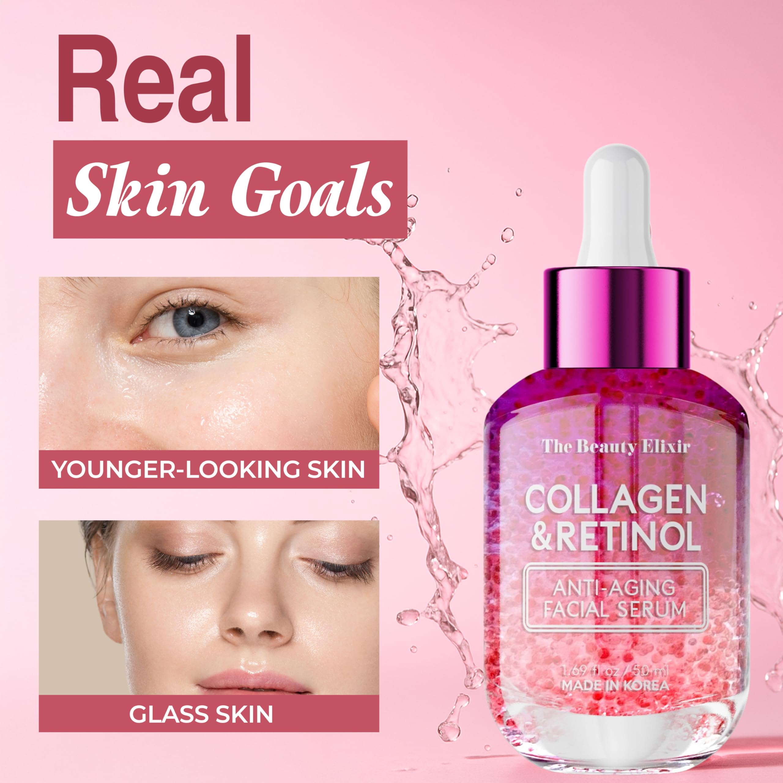 The Beauty Elixir Collagen &amp; Retinol Serum For Face - The Beauty Elixir