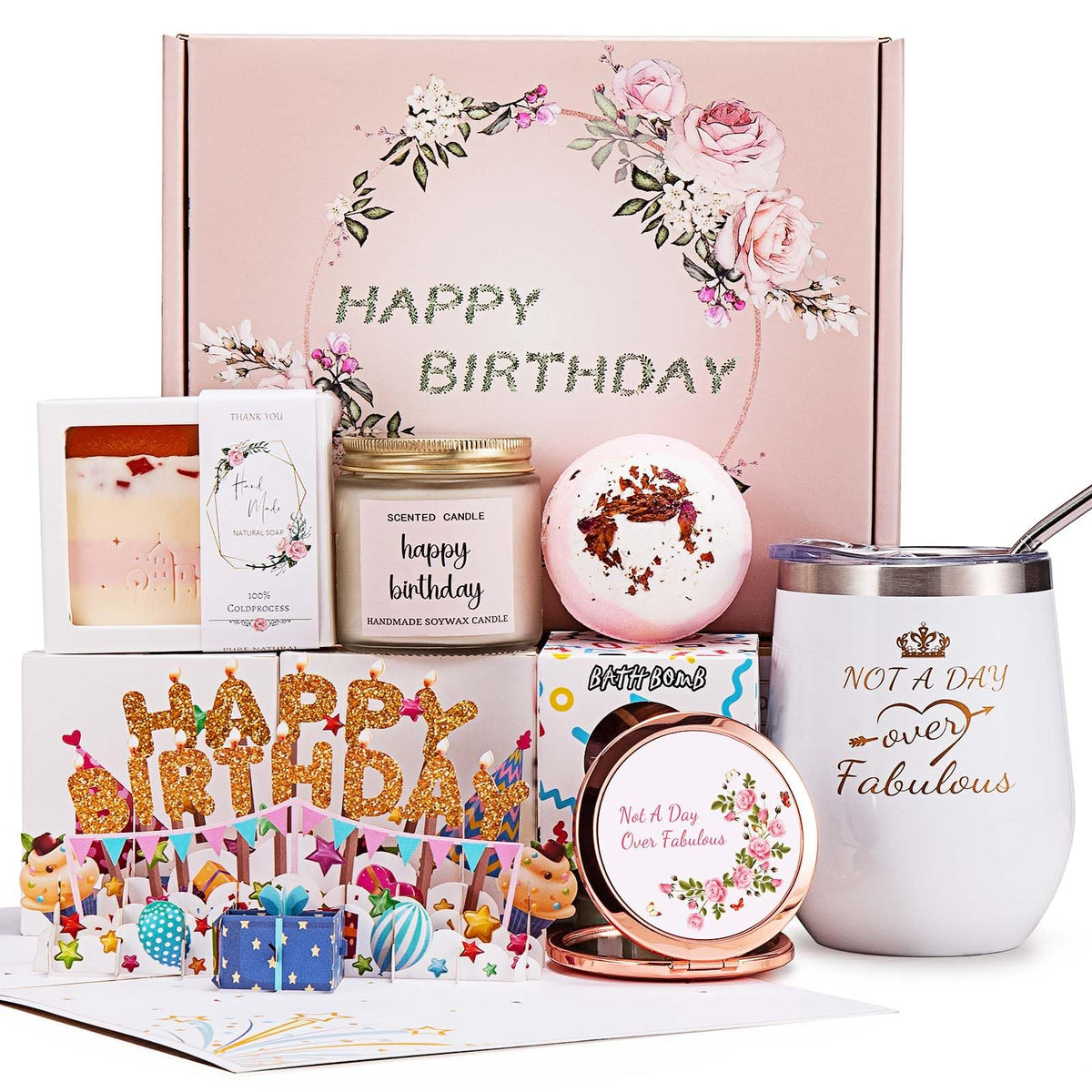 Birthday Gifts for Women Happy Bath Set Relaxing Spa Gift - Uwingess Official Imagery - 2