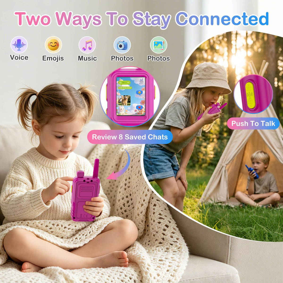 Video Walkie Talkies for Kids 2 Way Video Voice Chat - Zardali Official Imagery - 4