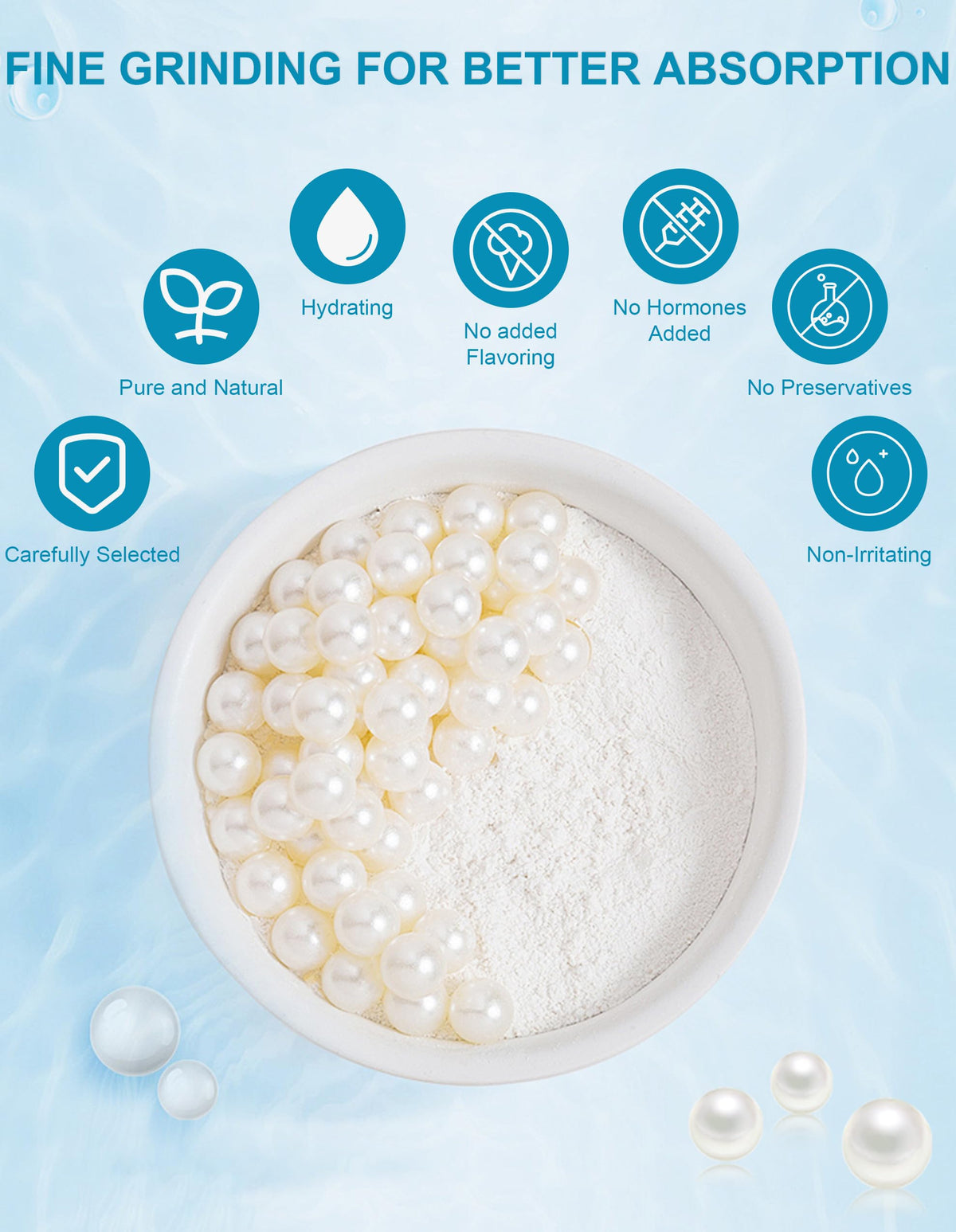 Freshwater Pearl Powder Organic 100g100 Natural Pearl Powder - Jutqut Official Imagery - 7