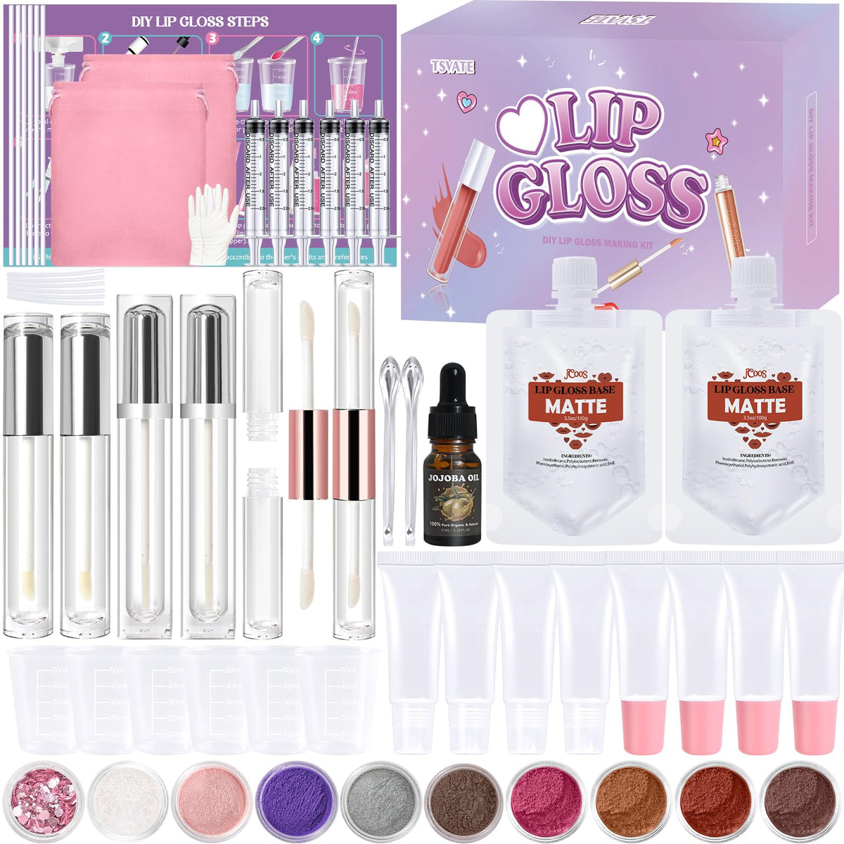 Lip Gloss Making Kit Lipgloss Making Kit for Women Beginner - TSVATE Official Imagery - 4