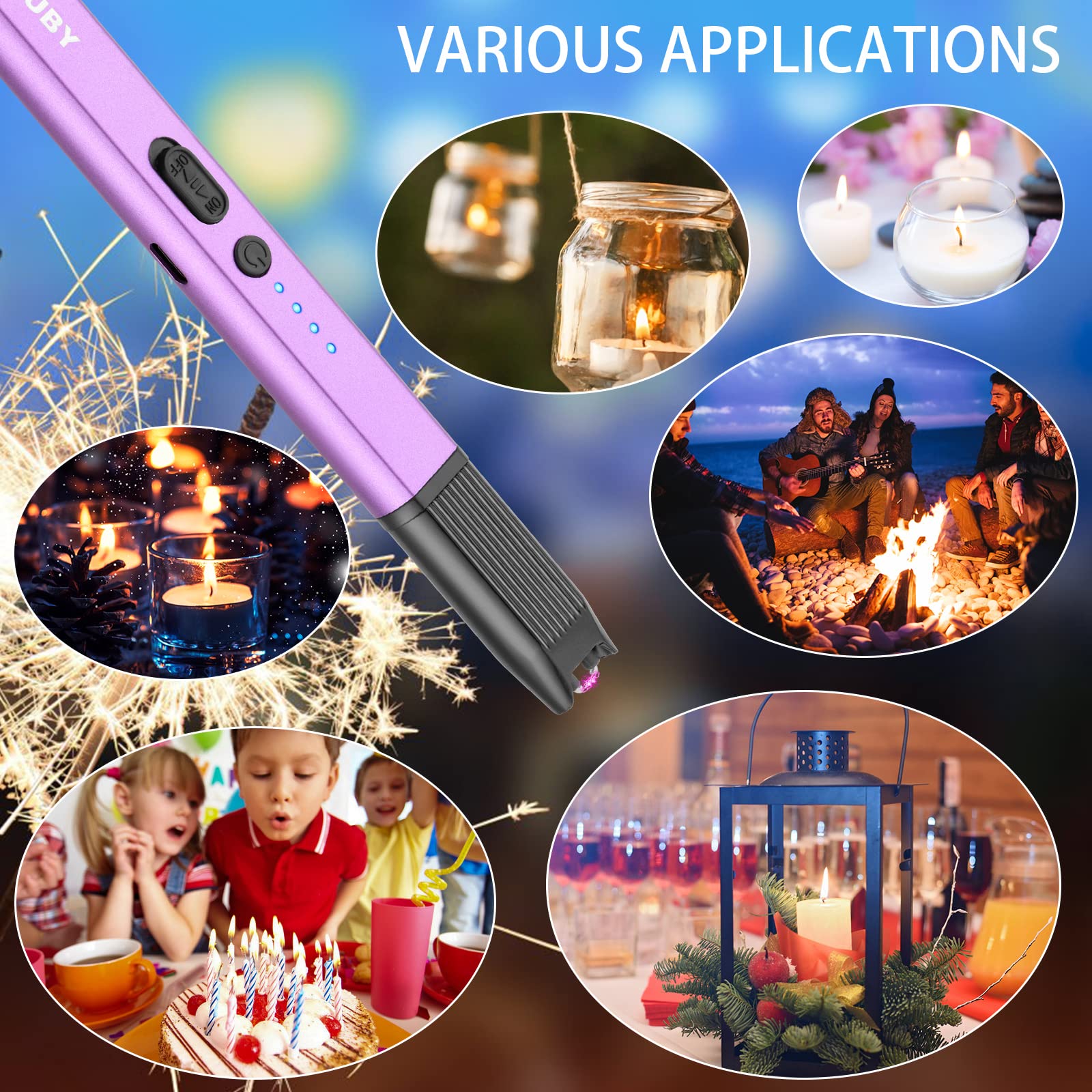 MEIRUBY Lighter Stocking Stuffers for Adults Wife Mom, Electric C by MEIRUBY - Angle View 7