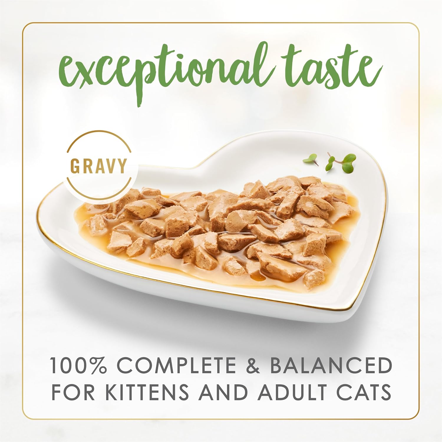 Cans of Fancy Feast Gravy Lovers Salmon Feast gourmet wet cat food in gravy, 3 oz. each, in a pack of 24 with salmon images on labels.