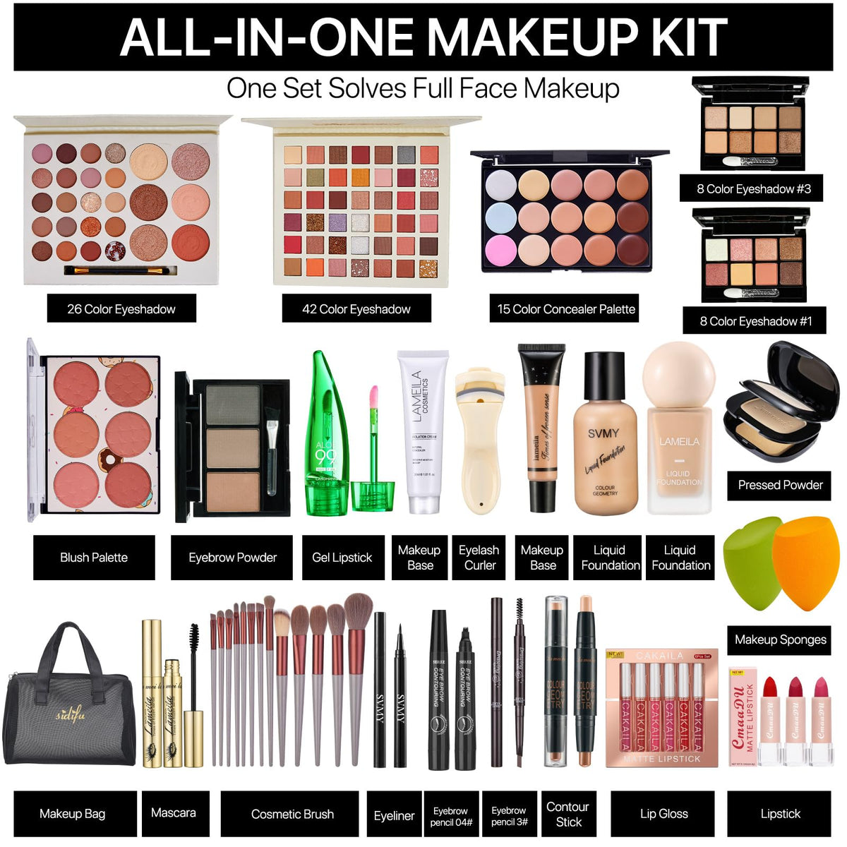 All in One Makeup Kit for Women Full Kit Makeup Gift Set for - SIGHTLING Official Imagery - 3