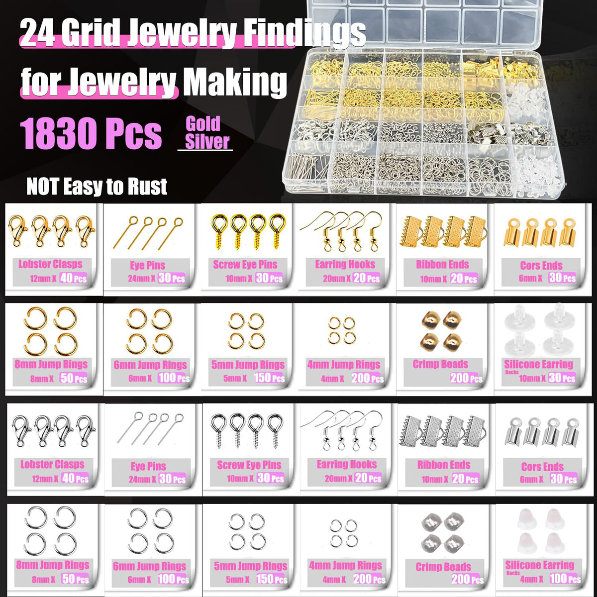 MONVICT Jewelry Making Supplies Kit with Jewelry Making - MONVICT Official Imagery - 4