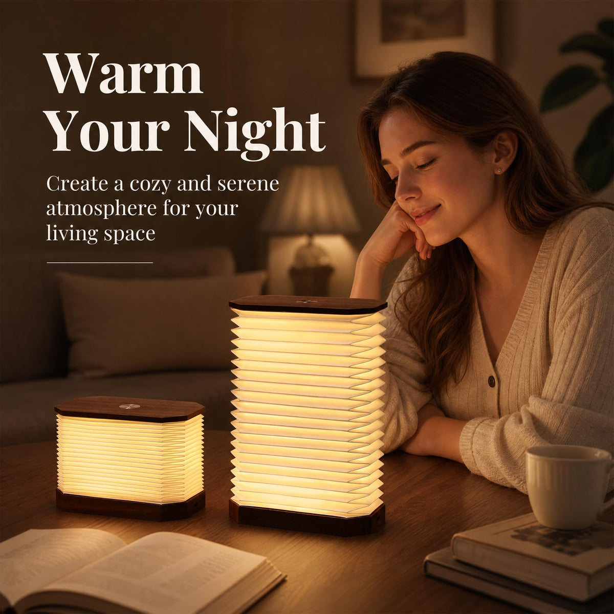Folding Accordion Lamp Portable Paper Lamp Japanese Lantern - Ba suns Official Imagery - 4