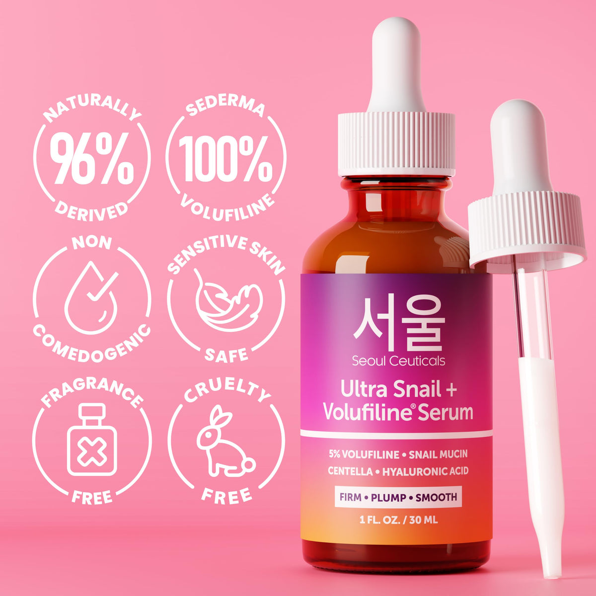 SeoulCeuticals Korean Volufiline Serum Snail Mucin 100 - SeoulCeuticals Official Imagery - 6