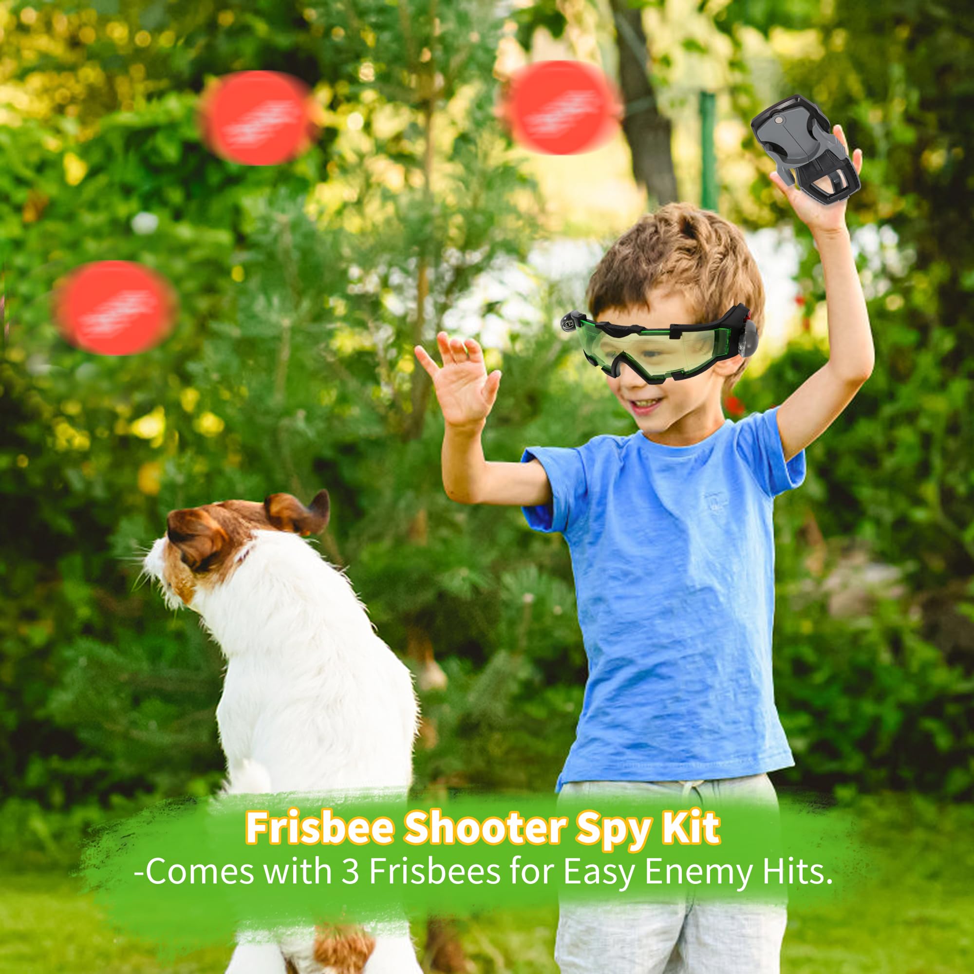 YIYIOOTH Kids Night Vision Goggles with Spy Frisbee Toys, 2 PCS Spy Lens/Glasses - YIYIOOTH Official Product View 4