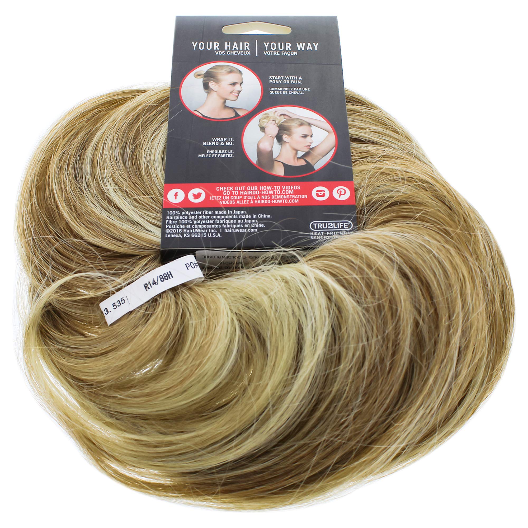 hairdo STYLE-A-DO/MINI-DO DUO PACK, R14/88H GOLDEN WHEAT
