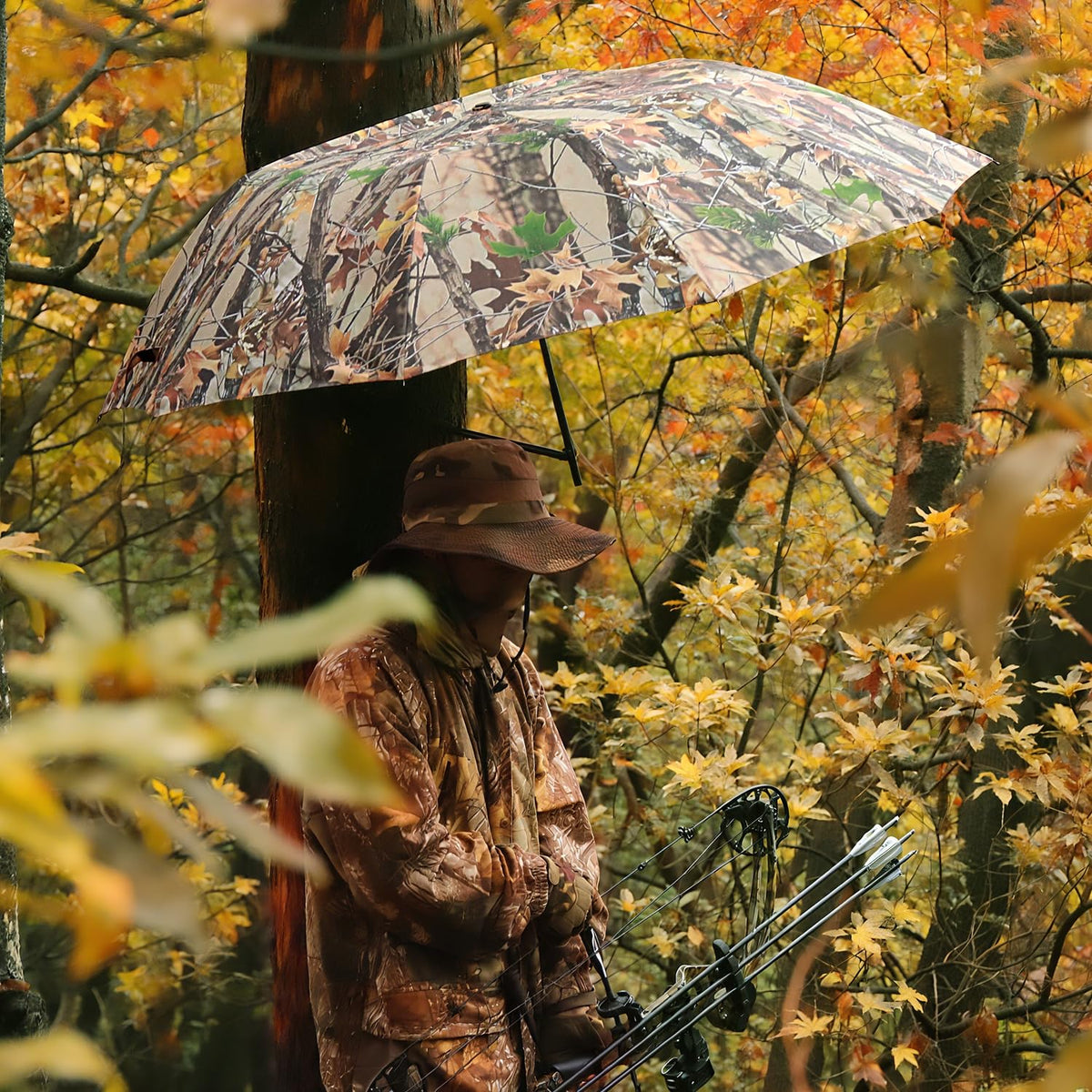 58 Wide Tree Stand Umbrella with Heavy Duty Rod Durable - Kalkal Official Imagery - 8
