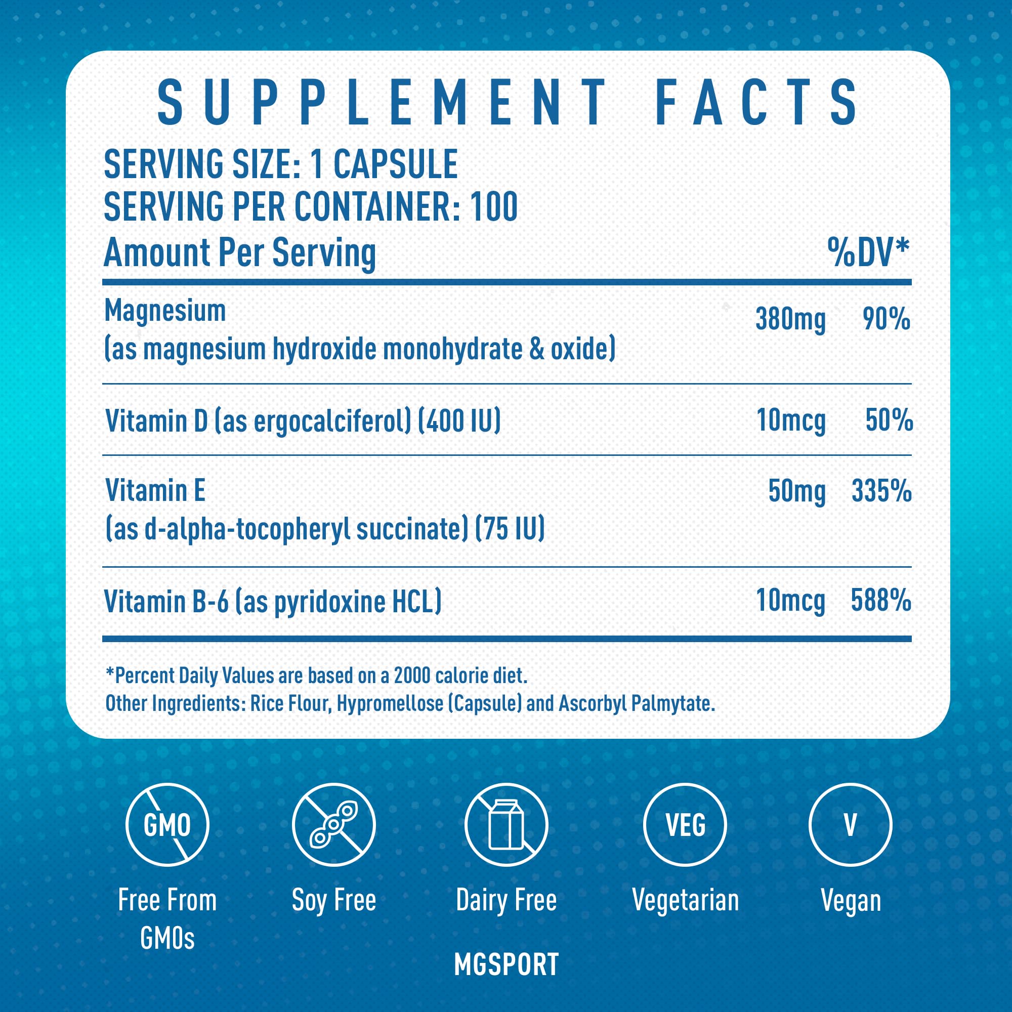 MgSport 100 Magnesium Supplement - MgSport Official Product View 6