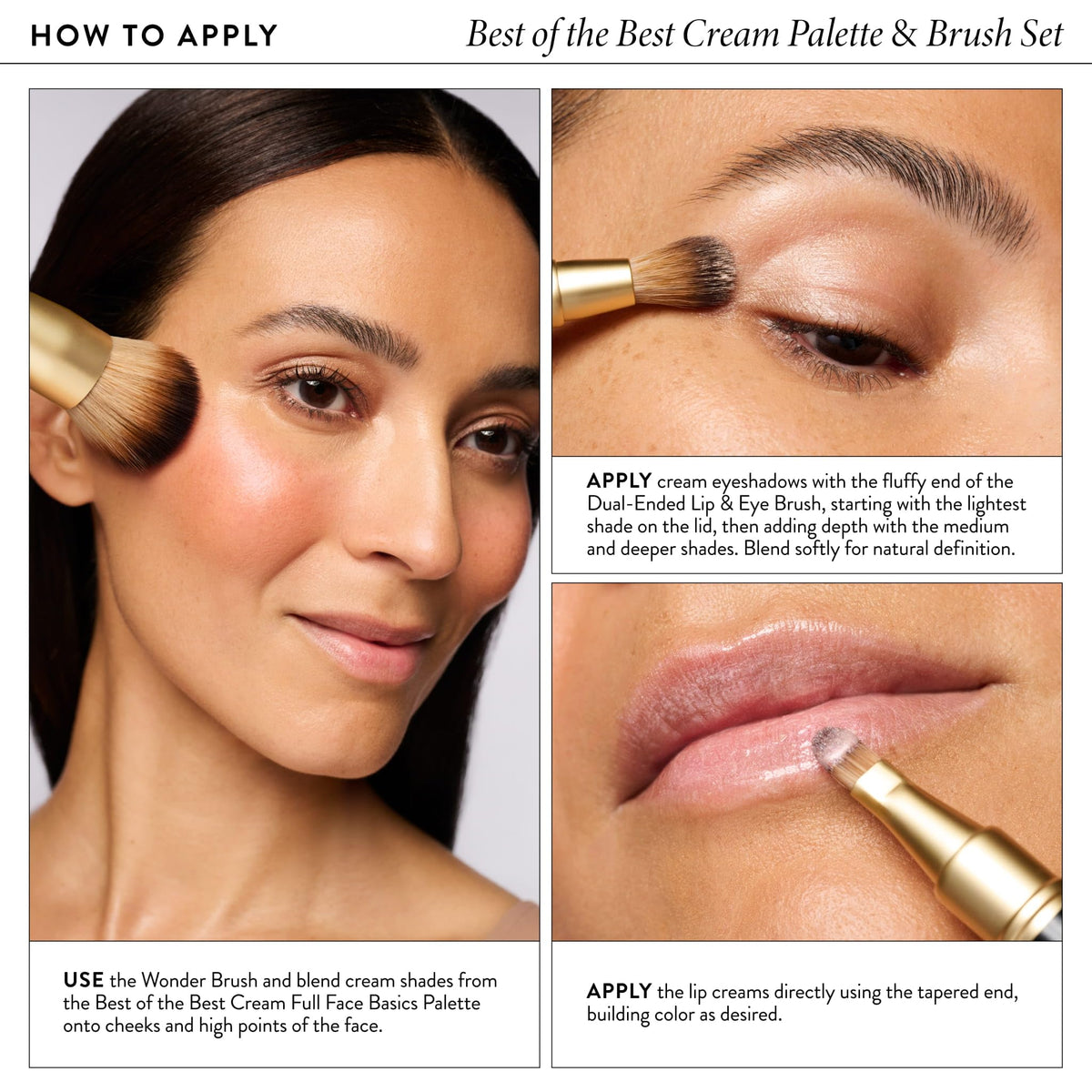 LAURA GELLER Hydrating Cream Color Glow Makeup Palette Brush - LAURA GELLER NEW YORK Official Imagery - 3
