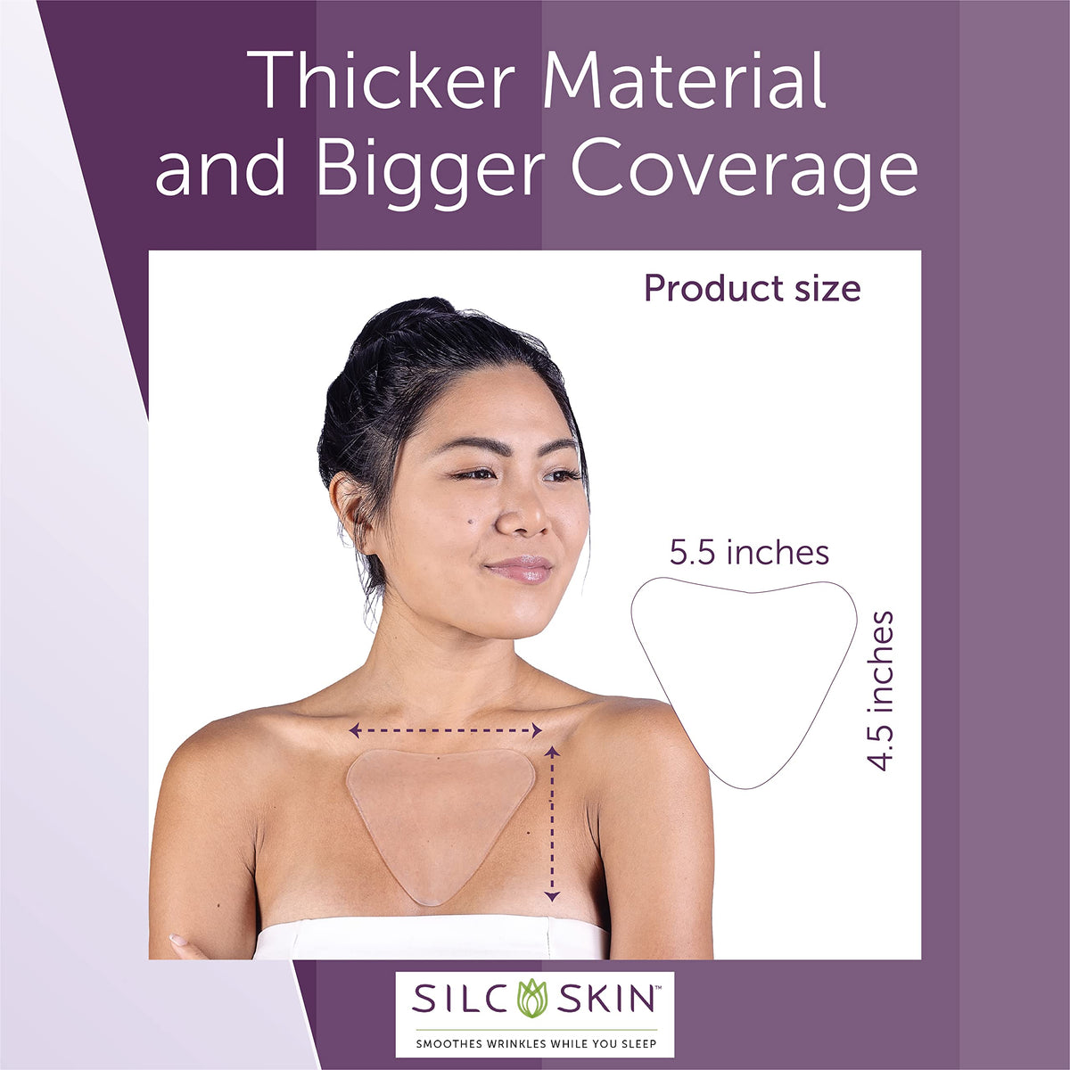 Silc Skin Decollette Pad for Chest Wrinkles 30 Day Supply - Silc Skin Official Imagery - 8