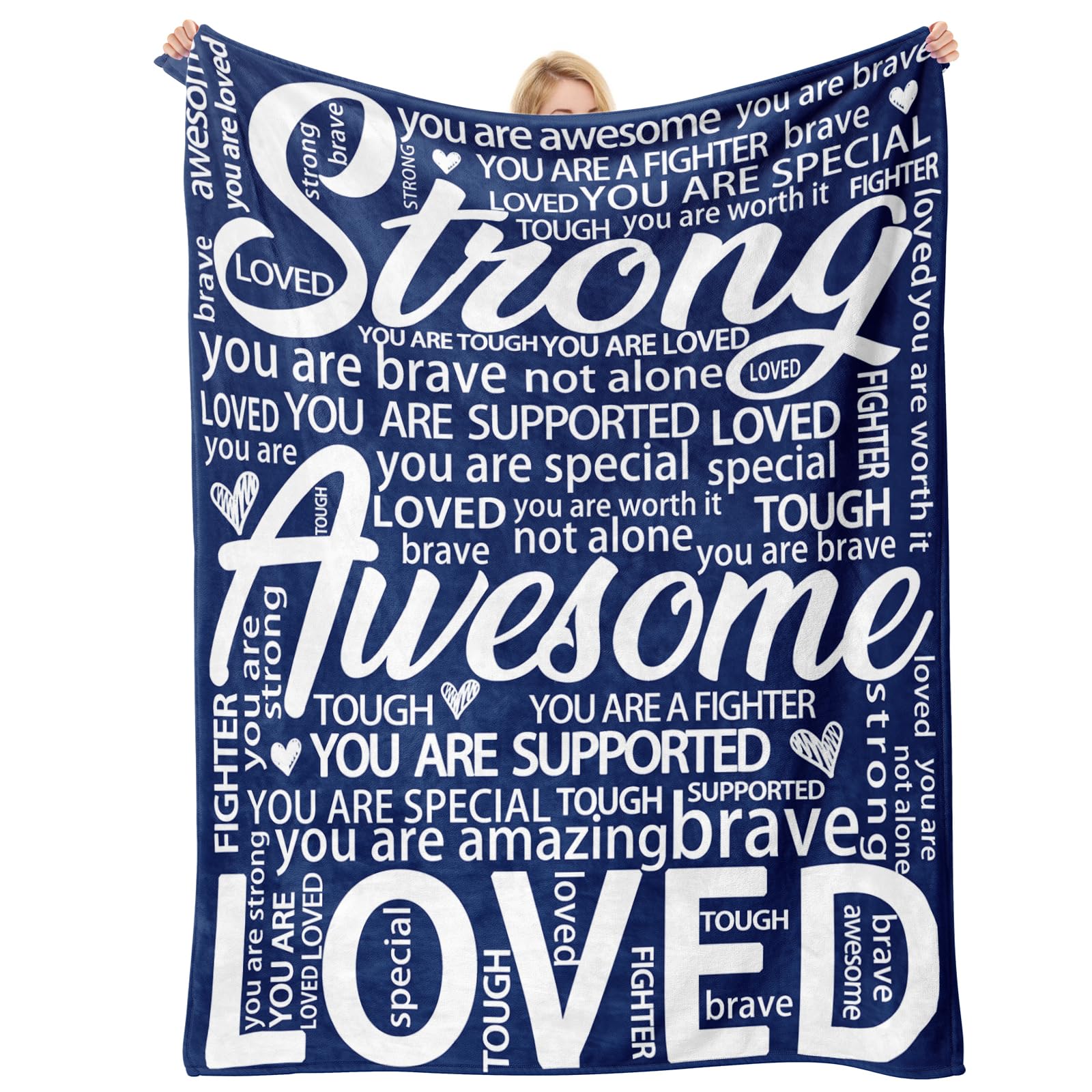 Blanket Gifts for Women Men - Get Well Blanket, Inspirational - Product Imagery