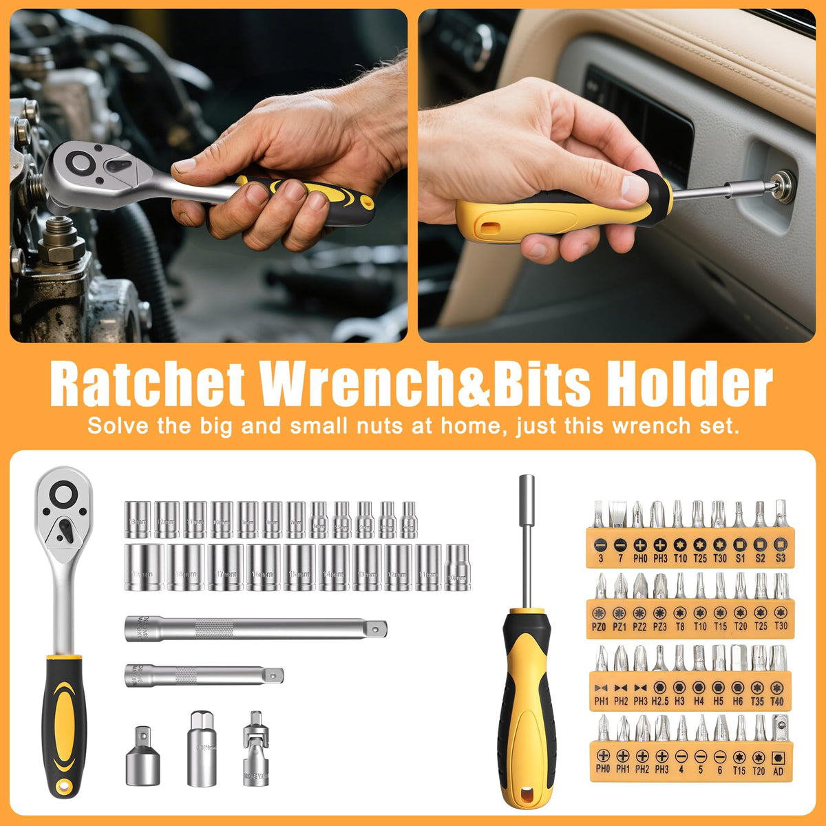 328 Piece Tool Kit for Home Hand Repair Tool Set Toolbox - CRESOLVIA Official Imagery - 6