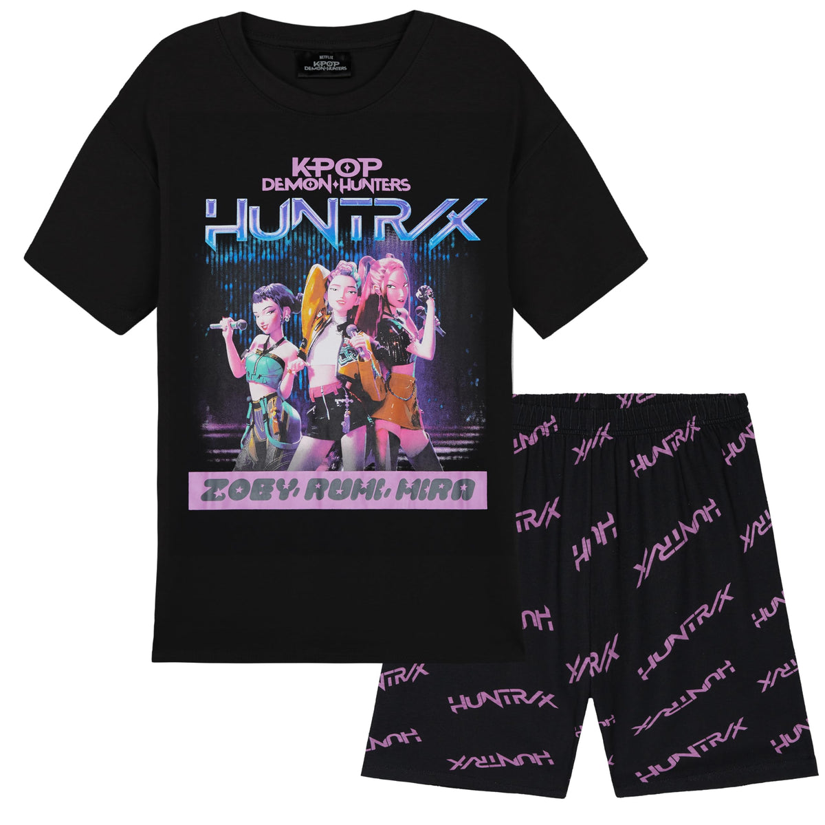 KPop Demon Hunters Officially Licensed 2 Pc Pajamas Set - KPop Demon Hunters Official Imagery - 1