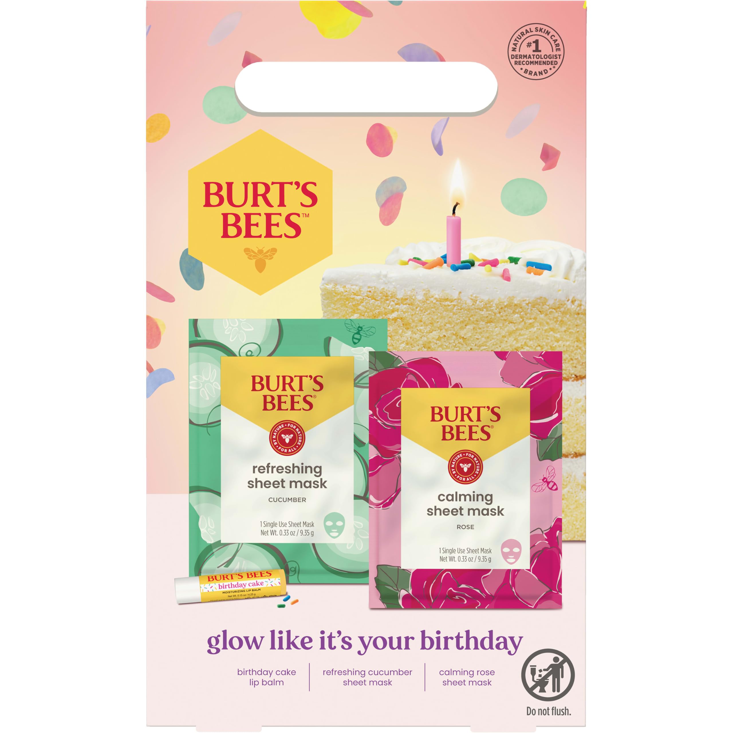 Burt's Bees Mothers Day Gifts, Face Mask Bundle Set, - Burt's Bees