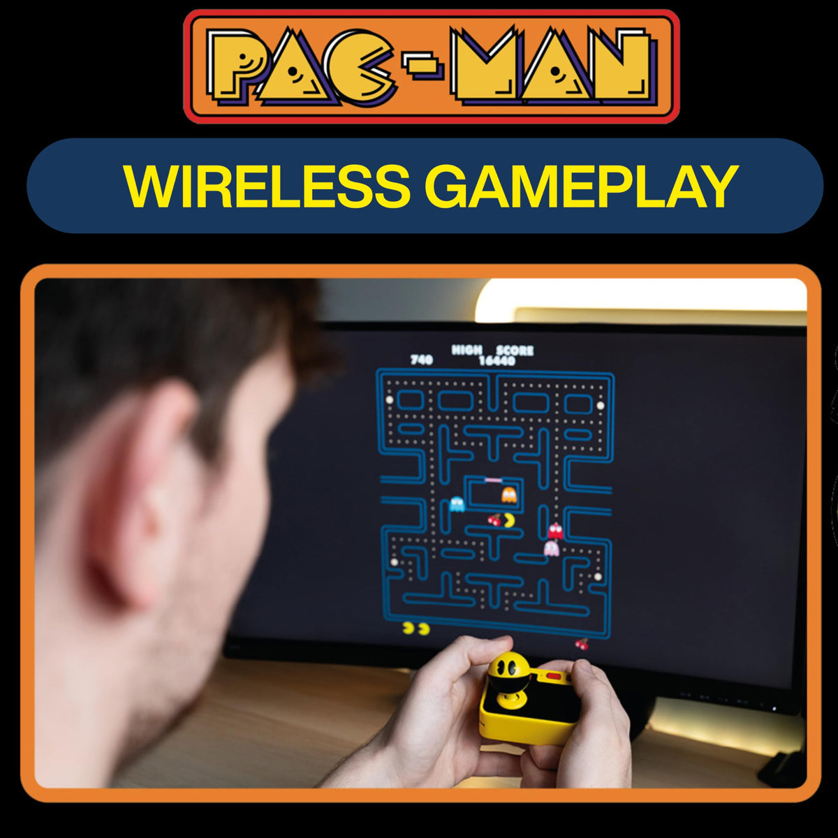 Fizz Creations Pac Man Plug Play Wireless Controller TV - Fizz Creations Official Imagery - 4