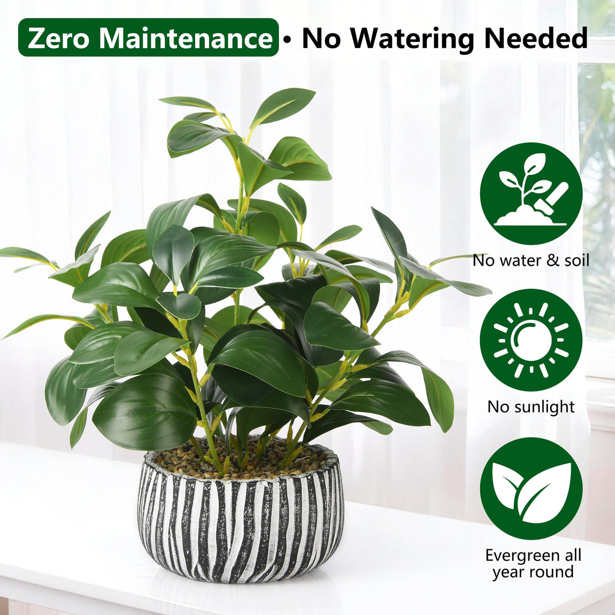 Fake Plants Artificial Plants Indoor Faux Potted Plants - florisso Official Imagery - 6