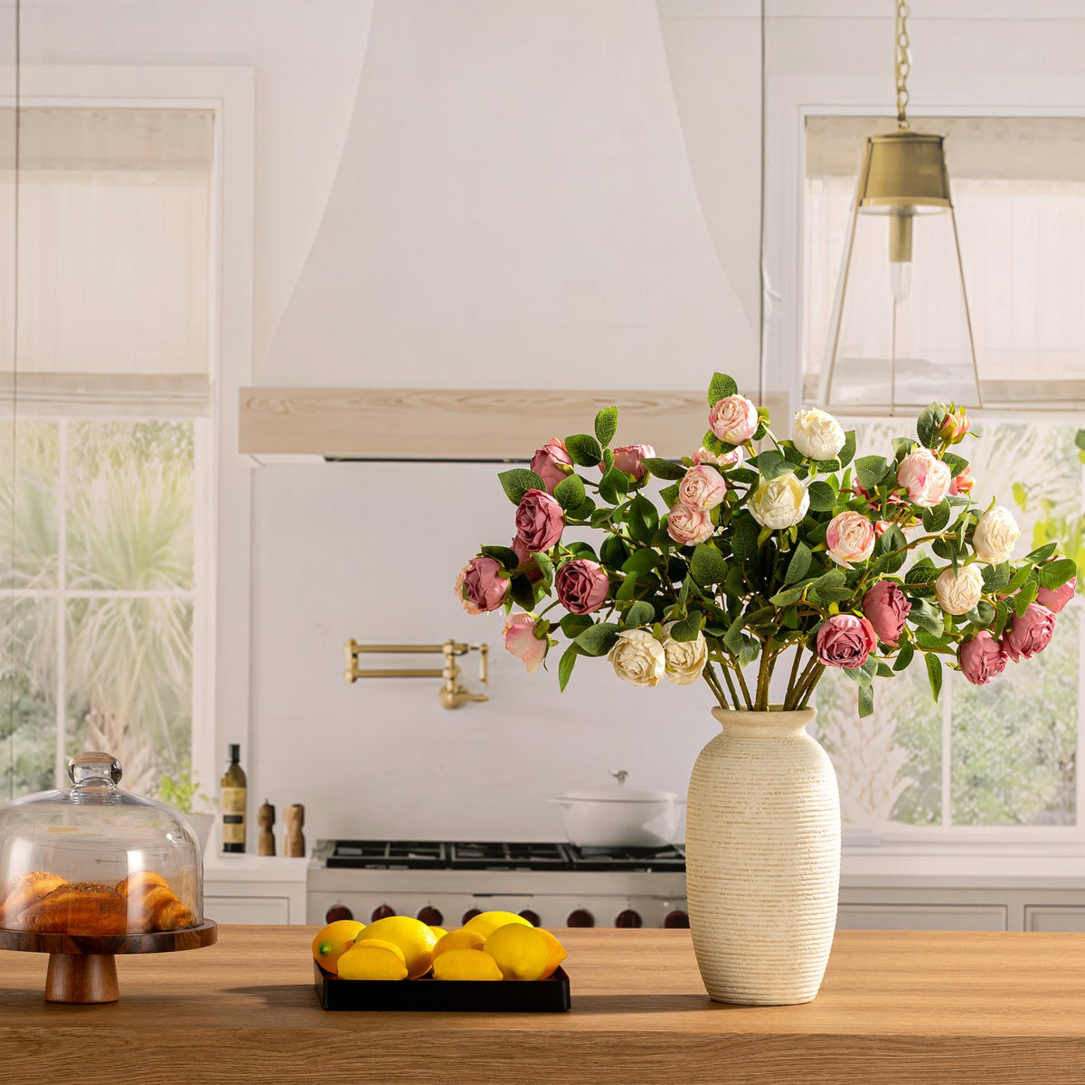 Ceramic Flower Vase 12 5 Large Rustic Farmhouse Vases Home - ooit Official Imagery - 6