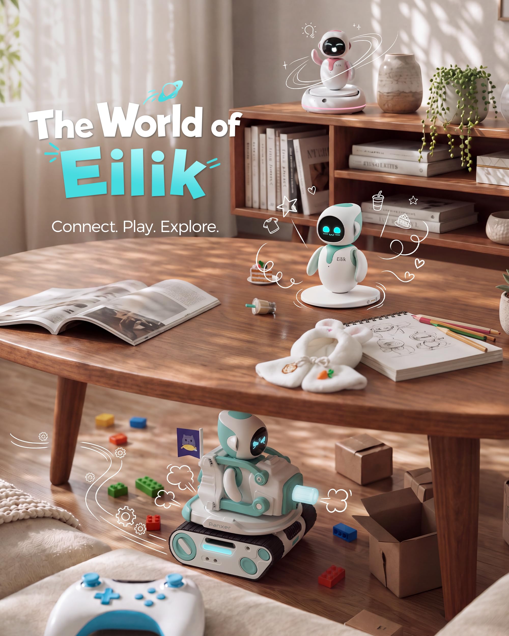 ENERGIZE LAB Eilik –Your Desktop Companion Full of Personality wi by ENERGIZE LAB - Angle View 8