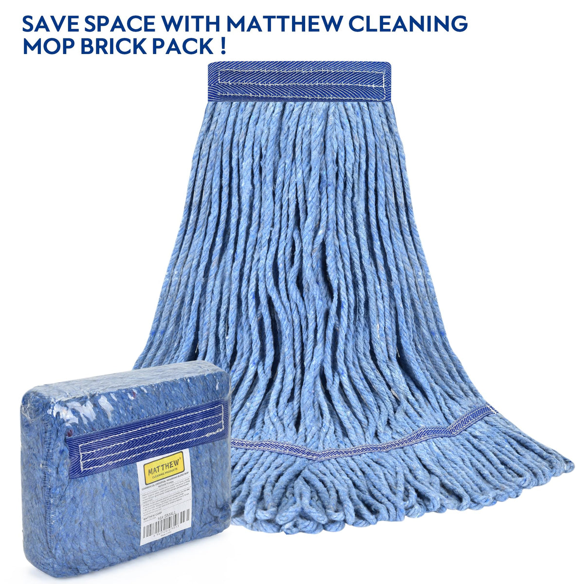 Matthew Cleaning Heavy Duty Mop Head Commercial Replacement - L Luke Supply Official Imagery - 7