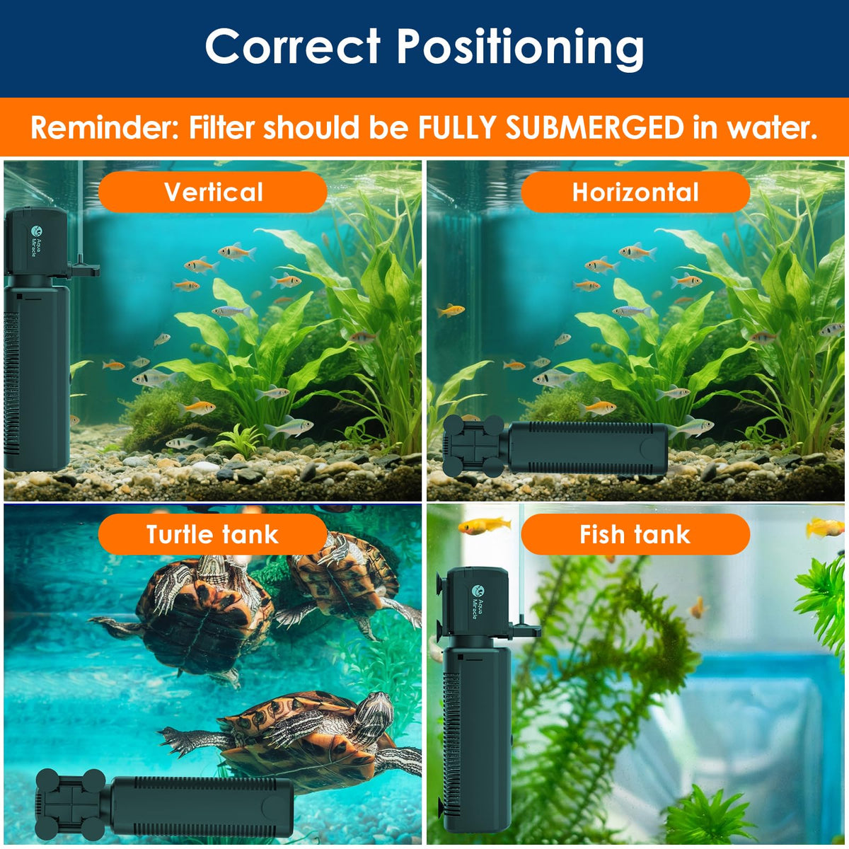 AquaMiracle Aquarium Filter with U - AquaMiracle Official Imagery - 8