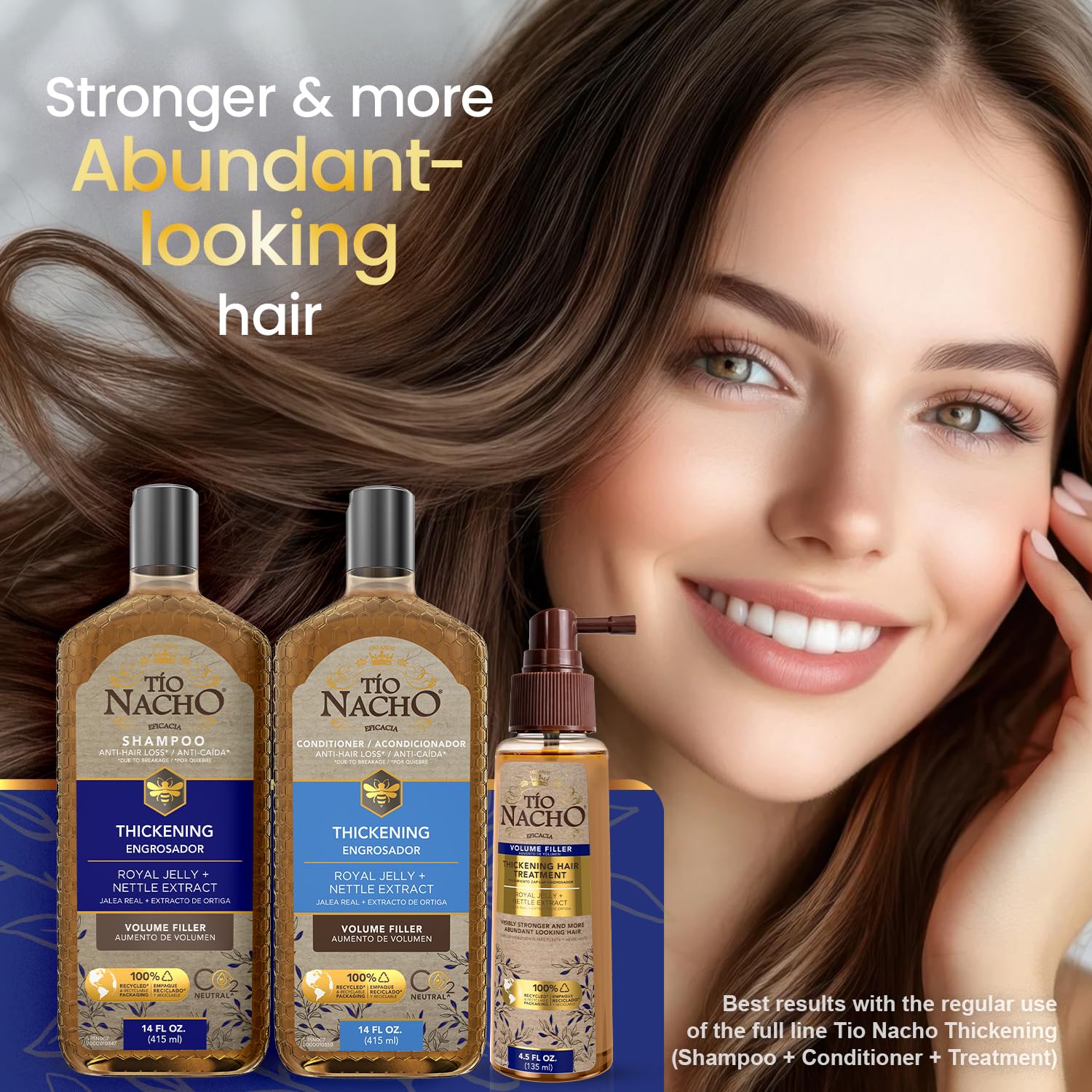 Tio Nacho Thickening Shampoo + Conditioner & Hair Treatment Set
