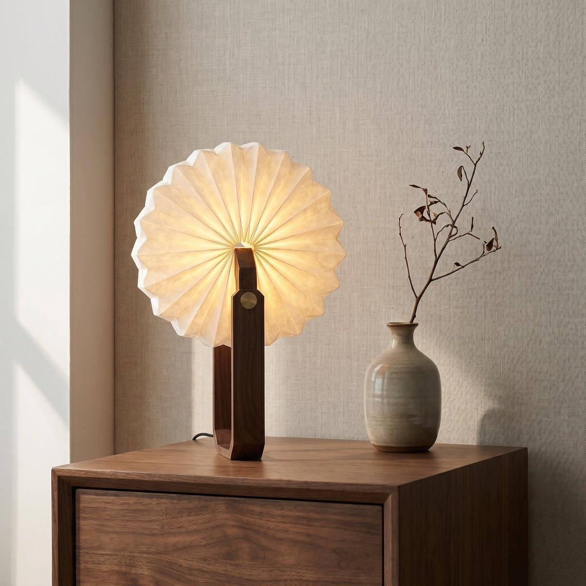 Japanese Paper Lantern Lamp Foldable Pop Up Night Light USB - Premium Selection Official Imagery - 4