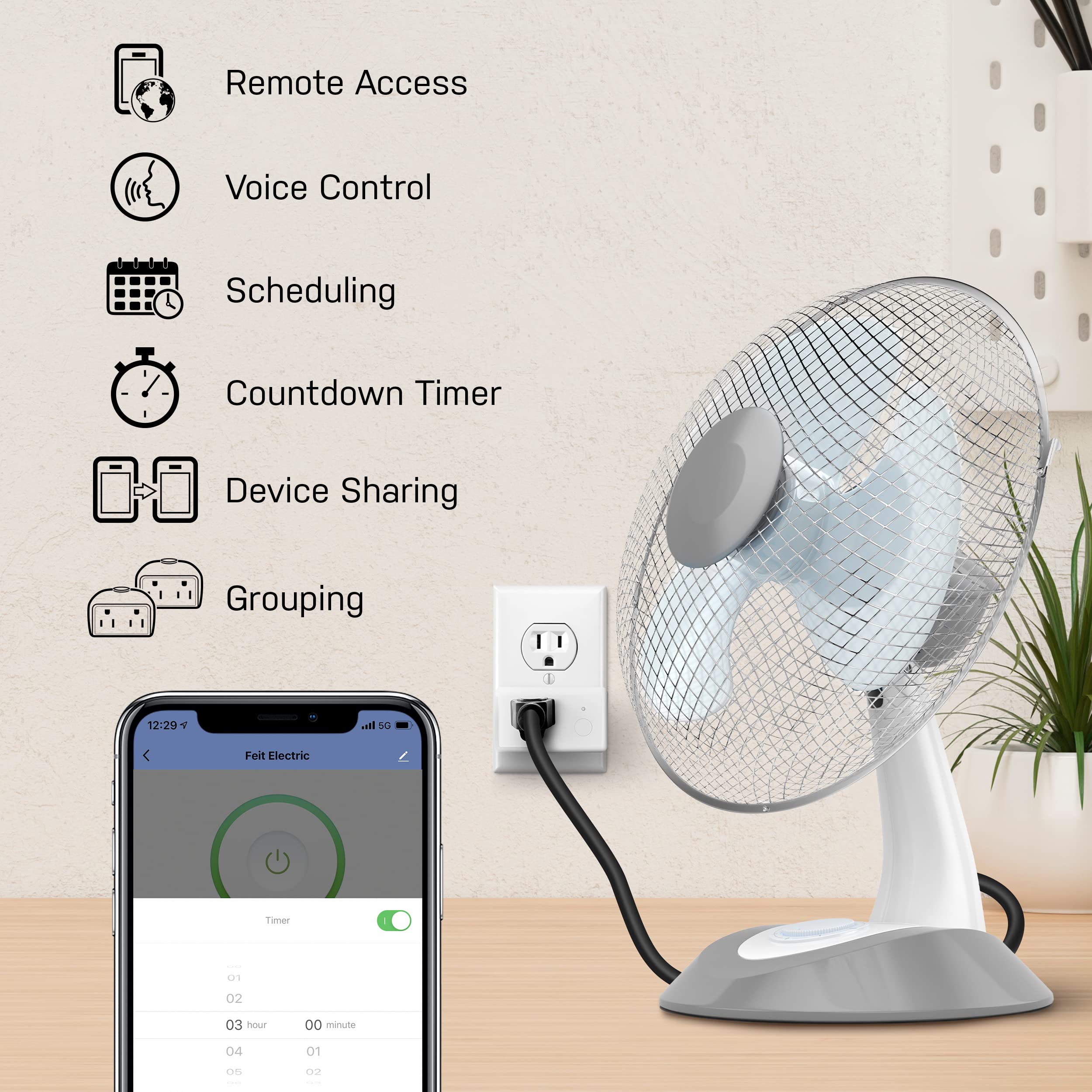 Feit Electric Smart Wi Fi Plug Compatible with Alexa and - Feit Electric Official Imagery - 3
