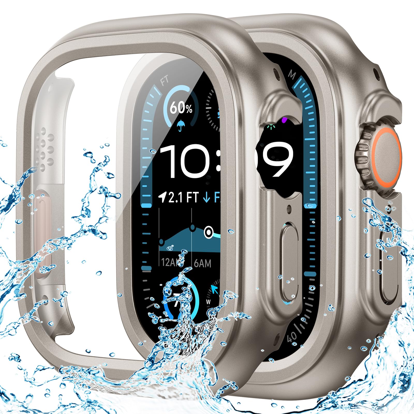 Goton IP67 Waterproof Case with Glass for Apple Watch Series 11/10 42m - View 8