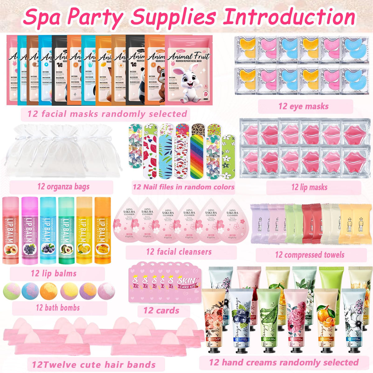 144 PCS Spa Party Supplies for Women Spa Day Favors - SSGP Official Imagery - 3