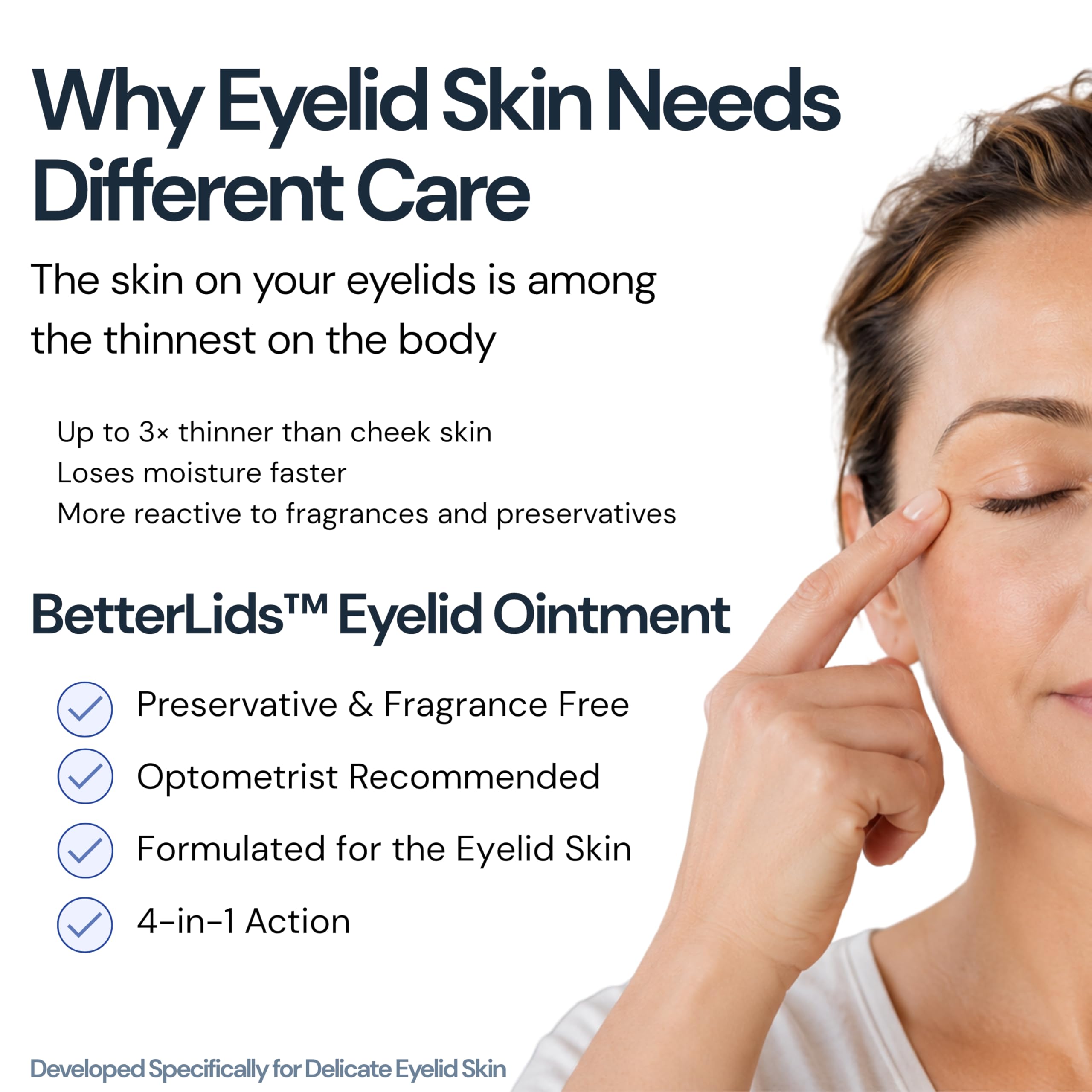 BlinkBetter BetterLids Eyelid Ointment for Dry, Itchy & Sensitive Eyelids – Deep-Moisturising Oat Complex with Shea Butter & Panthenol to Hydrate, Nourish & Soothe Delicate Eyelid Skin – 0.34 oz