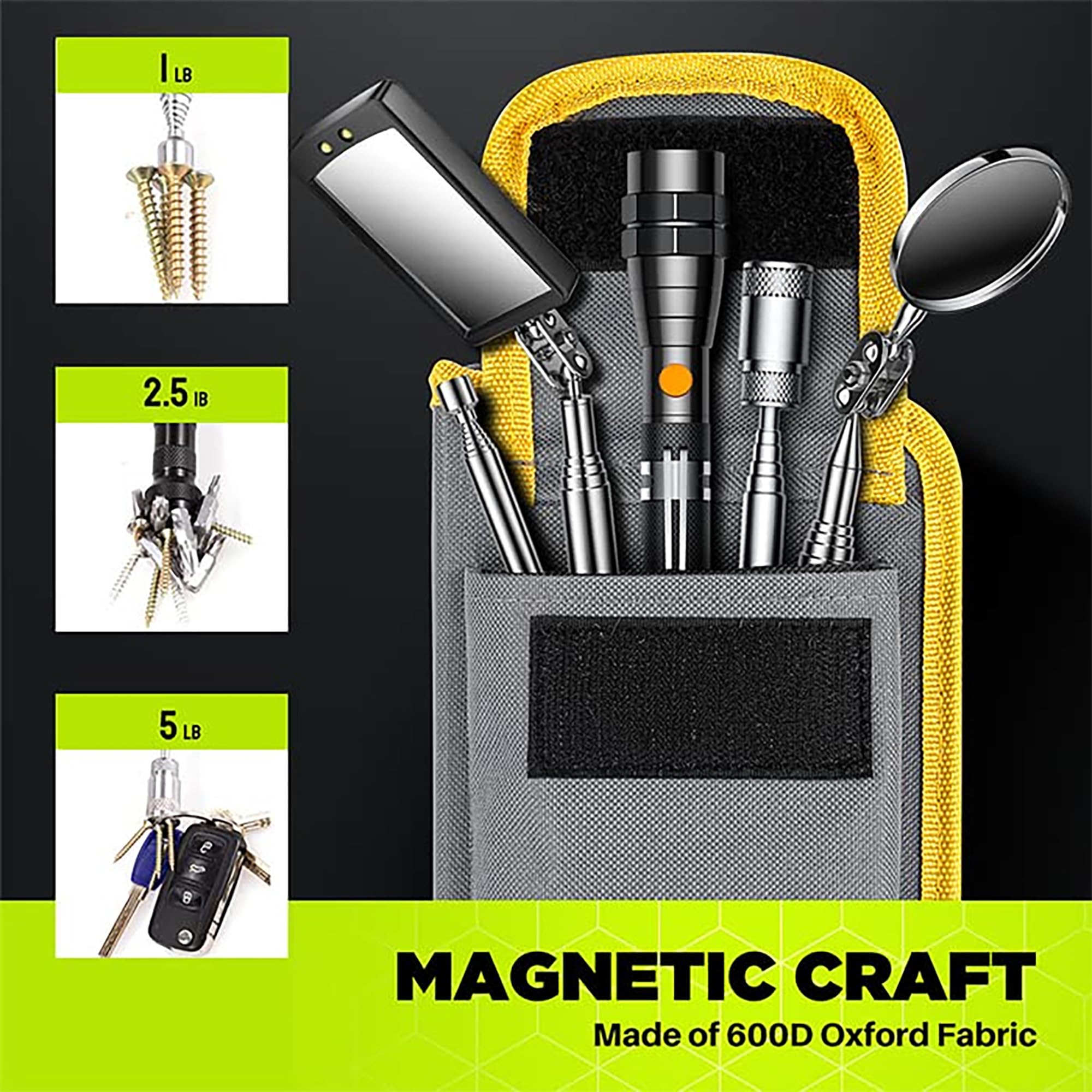 KOOPOOL Telescoping Magnetic Pickup Tool Set, Inspection Mirror Telesc - View 6