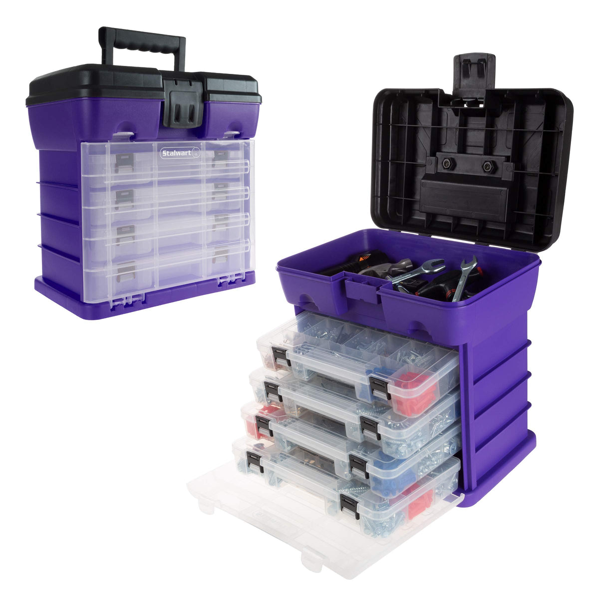Stalwart Portable Tool Box for Women or Men Pink 10 x 7 x 10 - Stalwart Official Imagery - 8