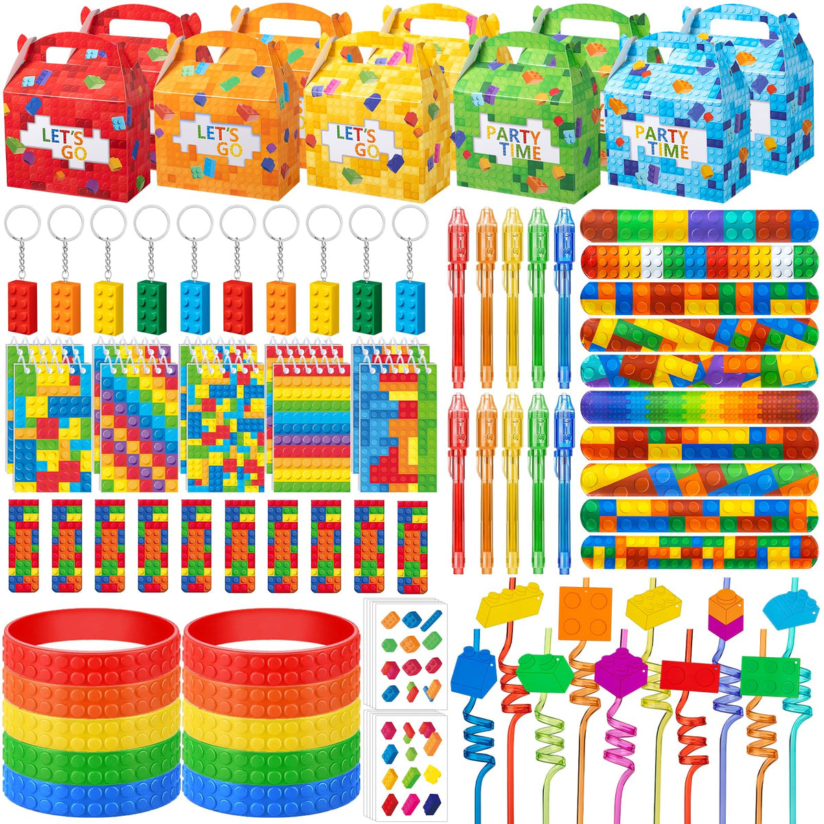 DMIGHT 90PCS Building Block Birthday Party Favors Supplies - DMIGHT Official Imagery - 1