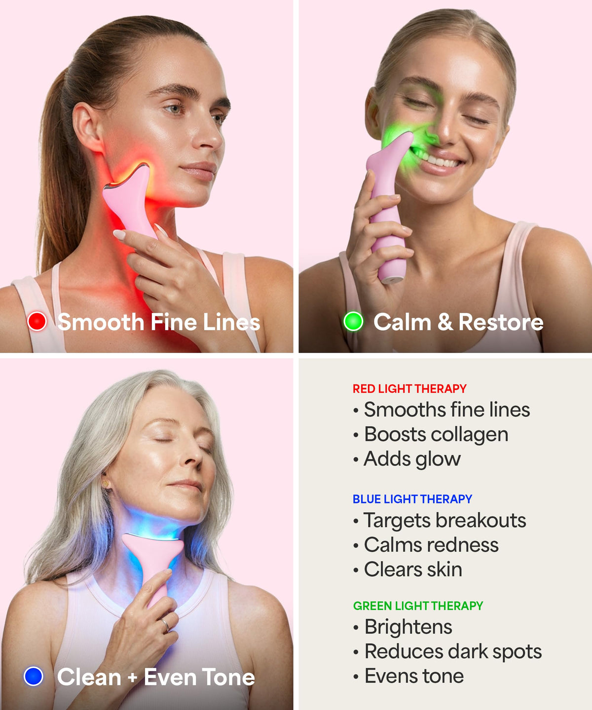 REVO Genie Facial Massager for Face and Neck LED Beauty - REVOMADIC Official Imagery - 4