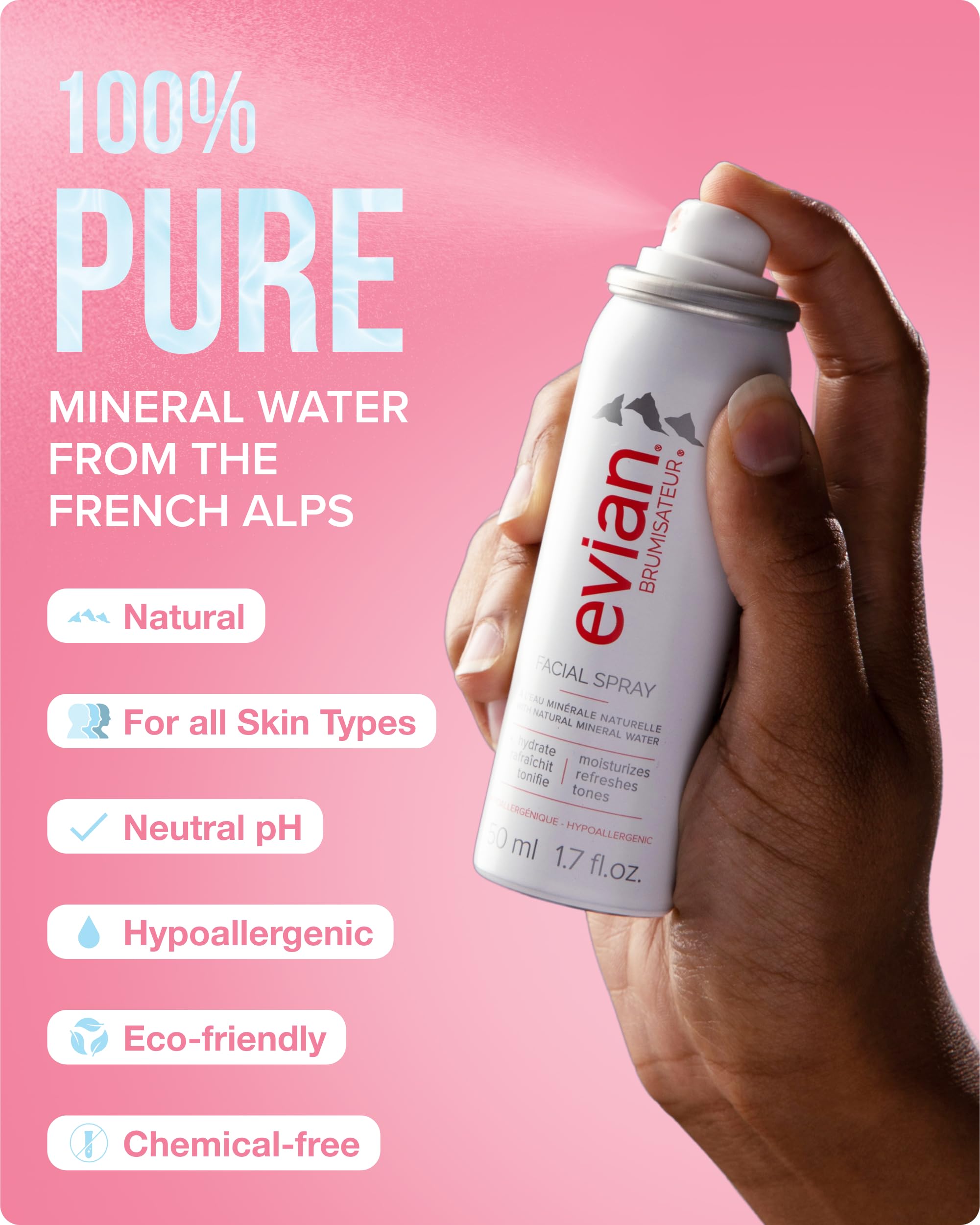 Evian Facial Spray Weekender Kit - BRUMISATEUR Official Imagery - 5