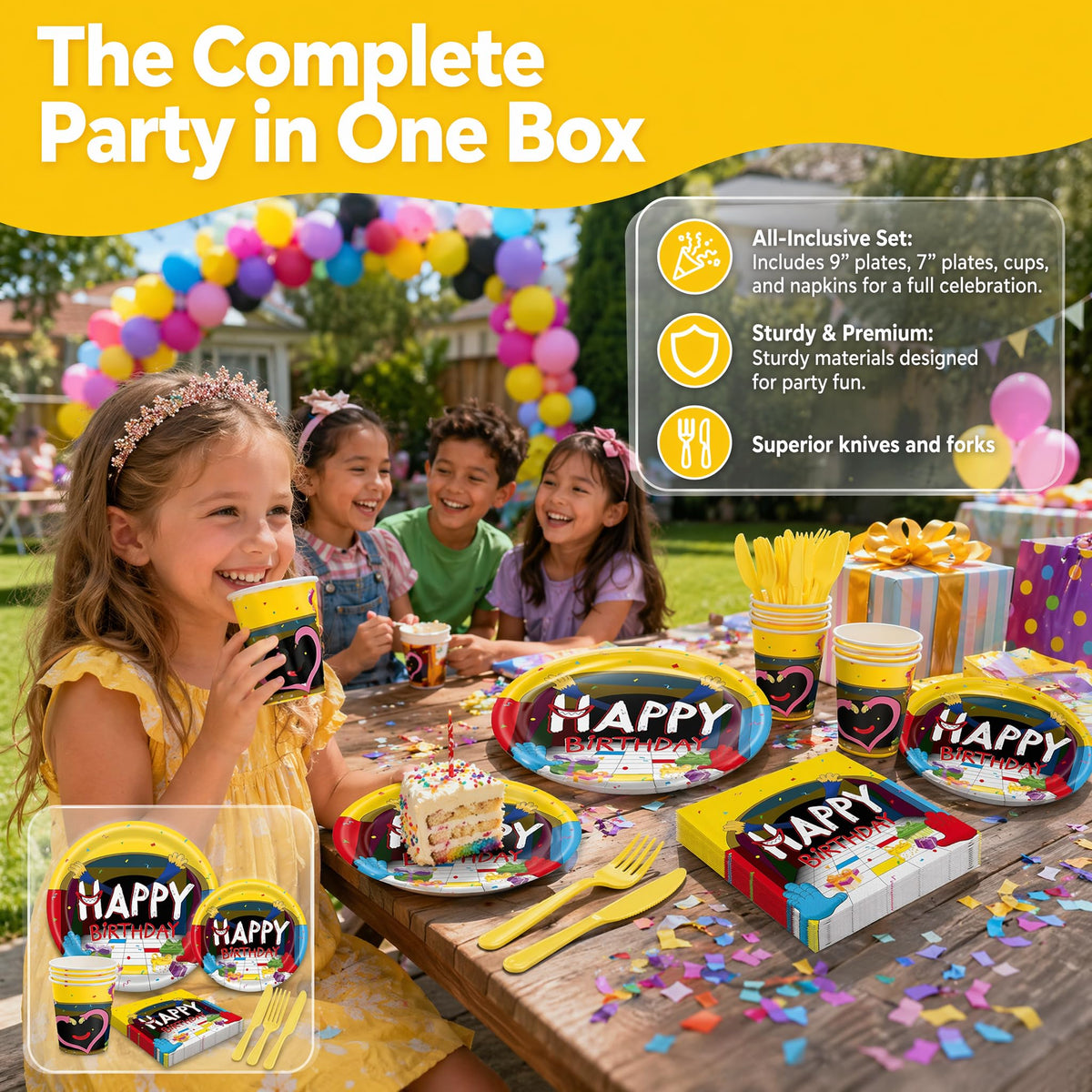 120PCS Video Game Birthday for Boys Kids Colorful Cartoon - NIBBLE NEST Official Imagery - 8