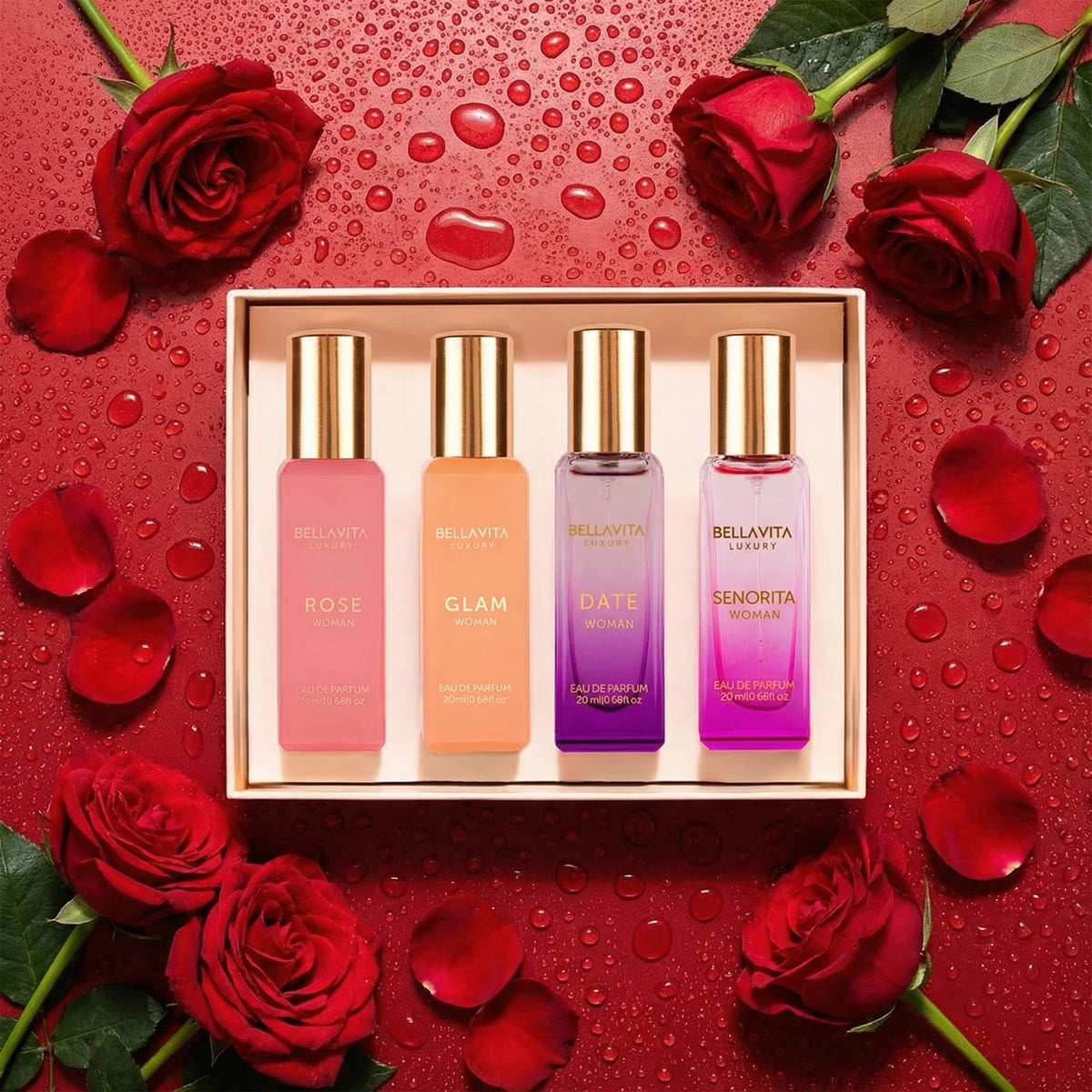 Bellavita Luxury Women s Perfume Gift Set with Rose Senorita - BELLAVITA Official Imagery - 3