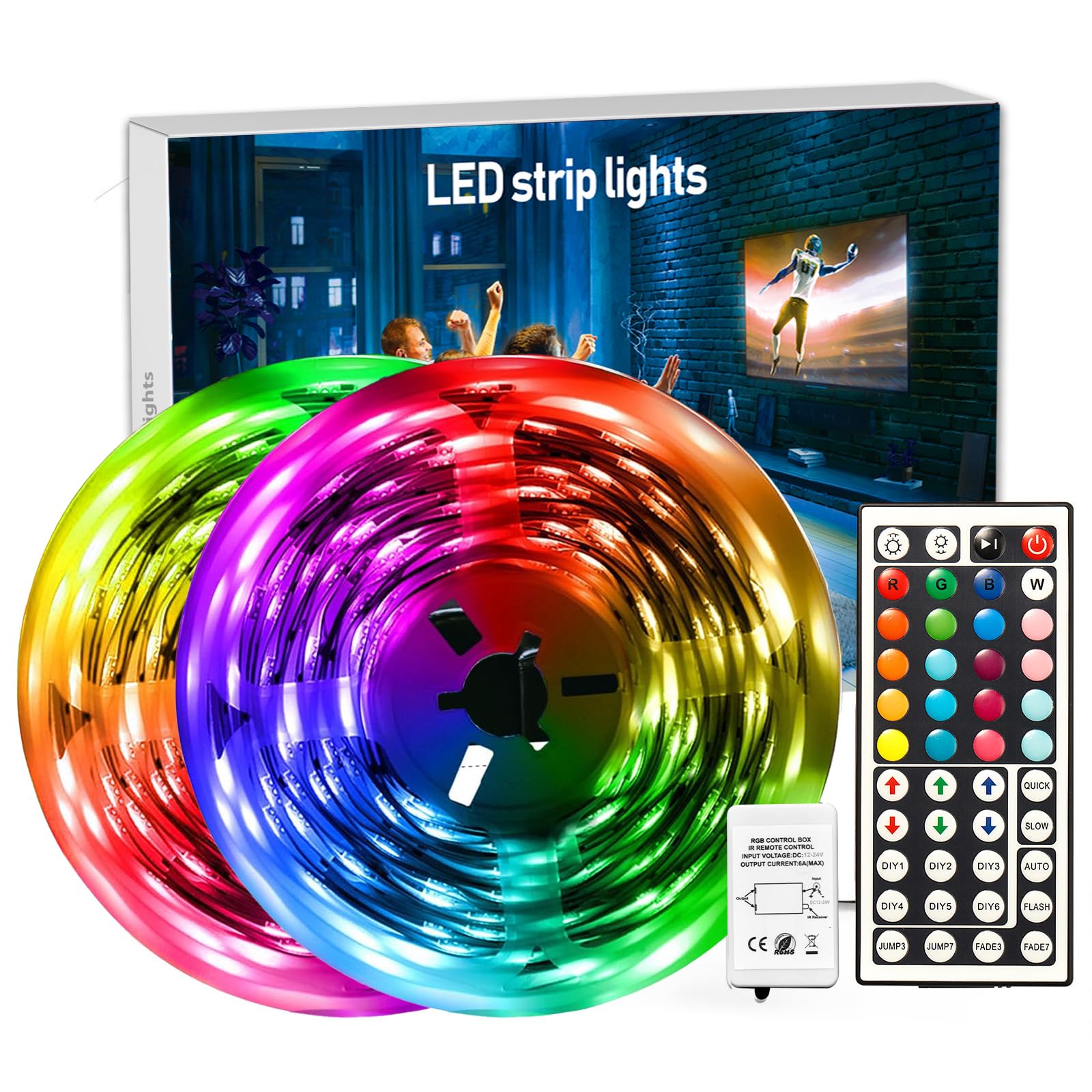 DAYBETTER LED Strip Lights 200 ft  , Smart App Control Lighting Bedroom Rome Dec - DAYBETTER Official Product View 10