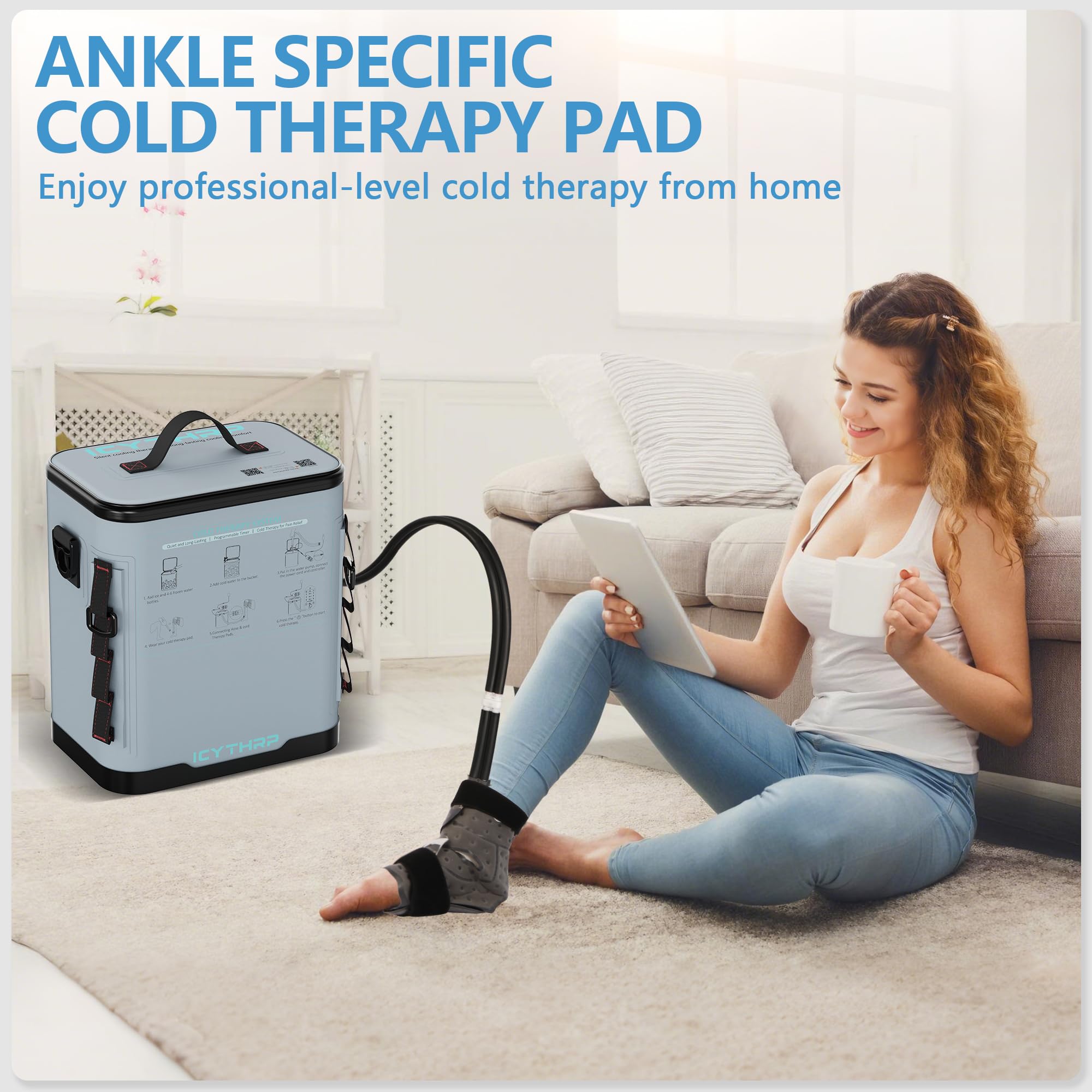 ICYTHRP Ankle Ice Machine – Programmable Cold Therapy