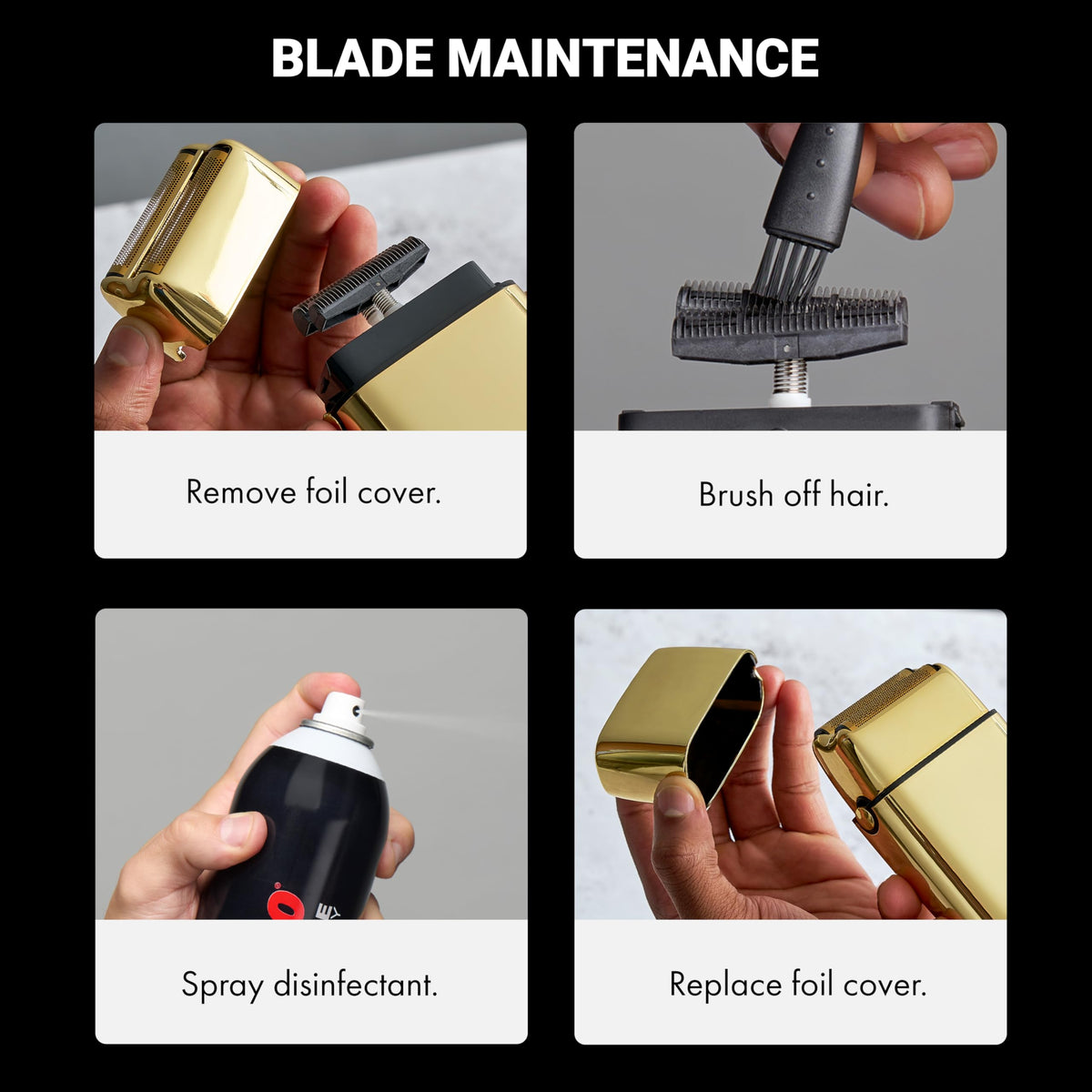 BaBylissPRO METALFX Double Foil Shaver Handheld Electric - Premium Selection Official Imagery - 6