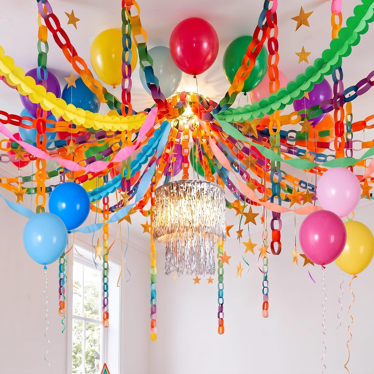 TaoBary Rainbow Party Decorations 492ft Crepe Streamers 600 - TaoBary Official Imagery - 4