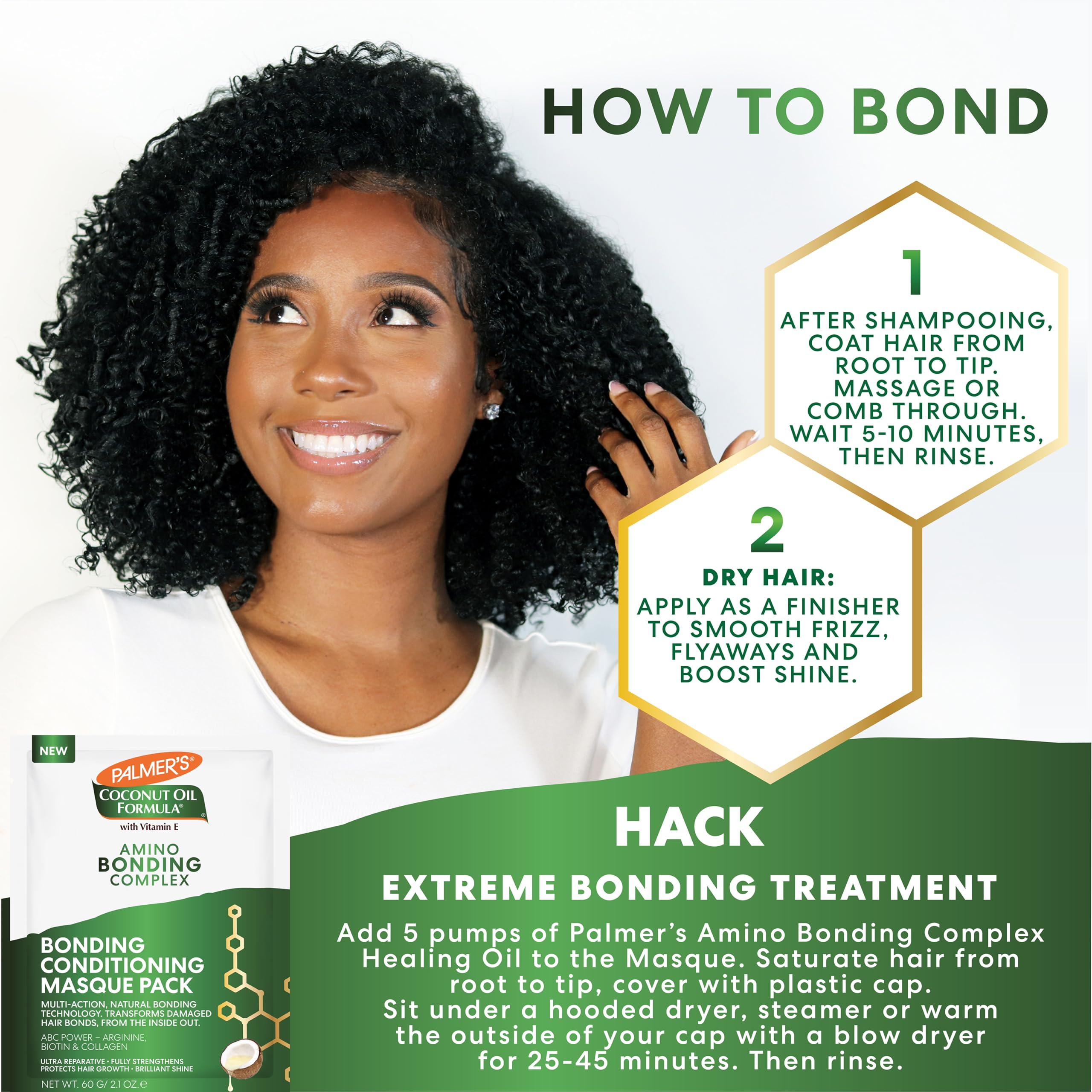 Palmer's Amino Bonding Hair Mask, Intense Conditioning Masque - Palmer's Official Product View 6