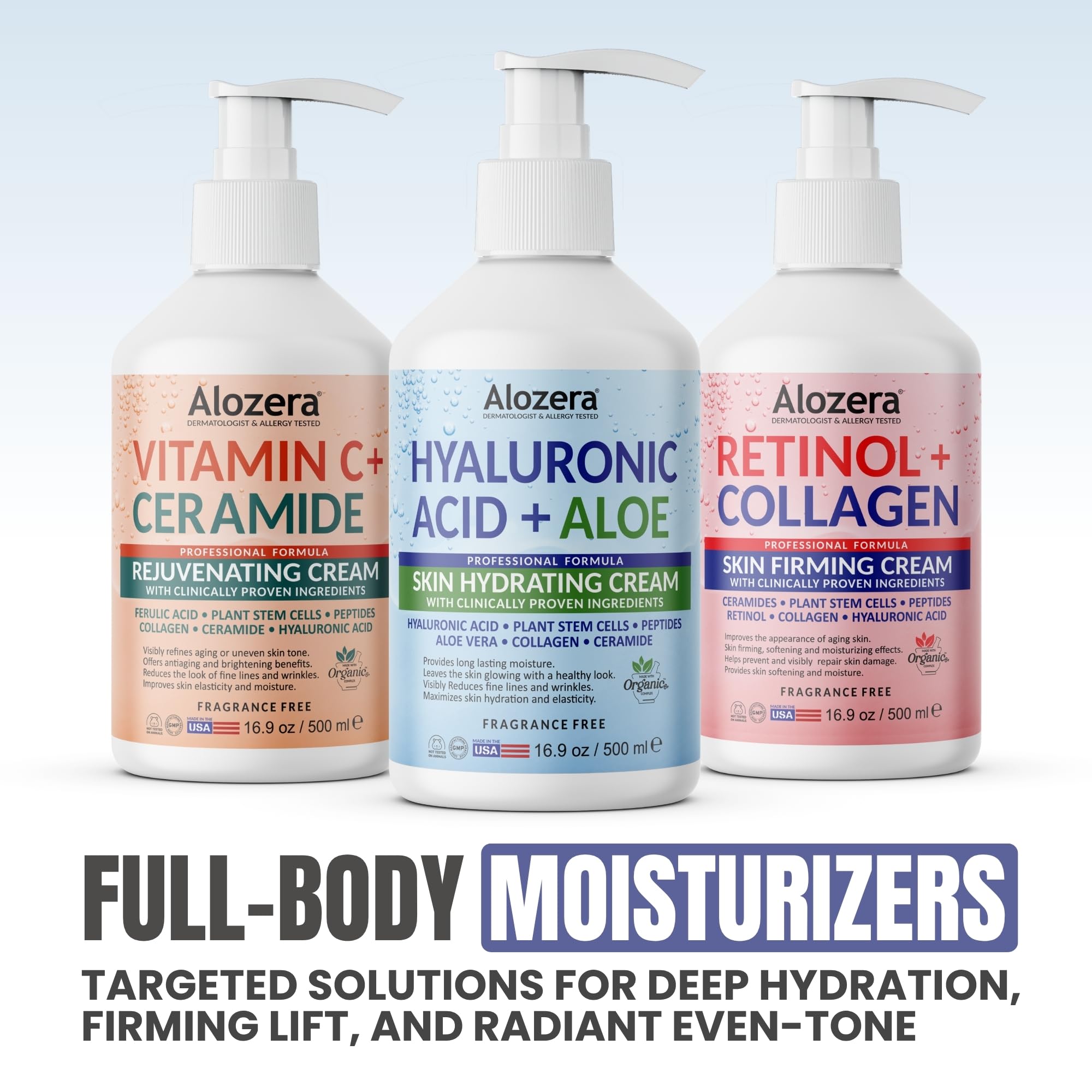 Hydrating Body Lotion Hyaluronic Acid Aloe Vera 16 9 oz 2 - Alozera Official Imagery - 7