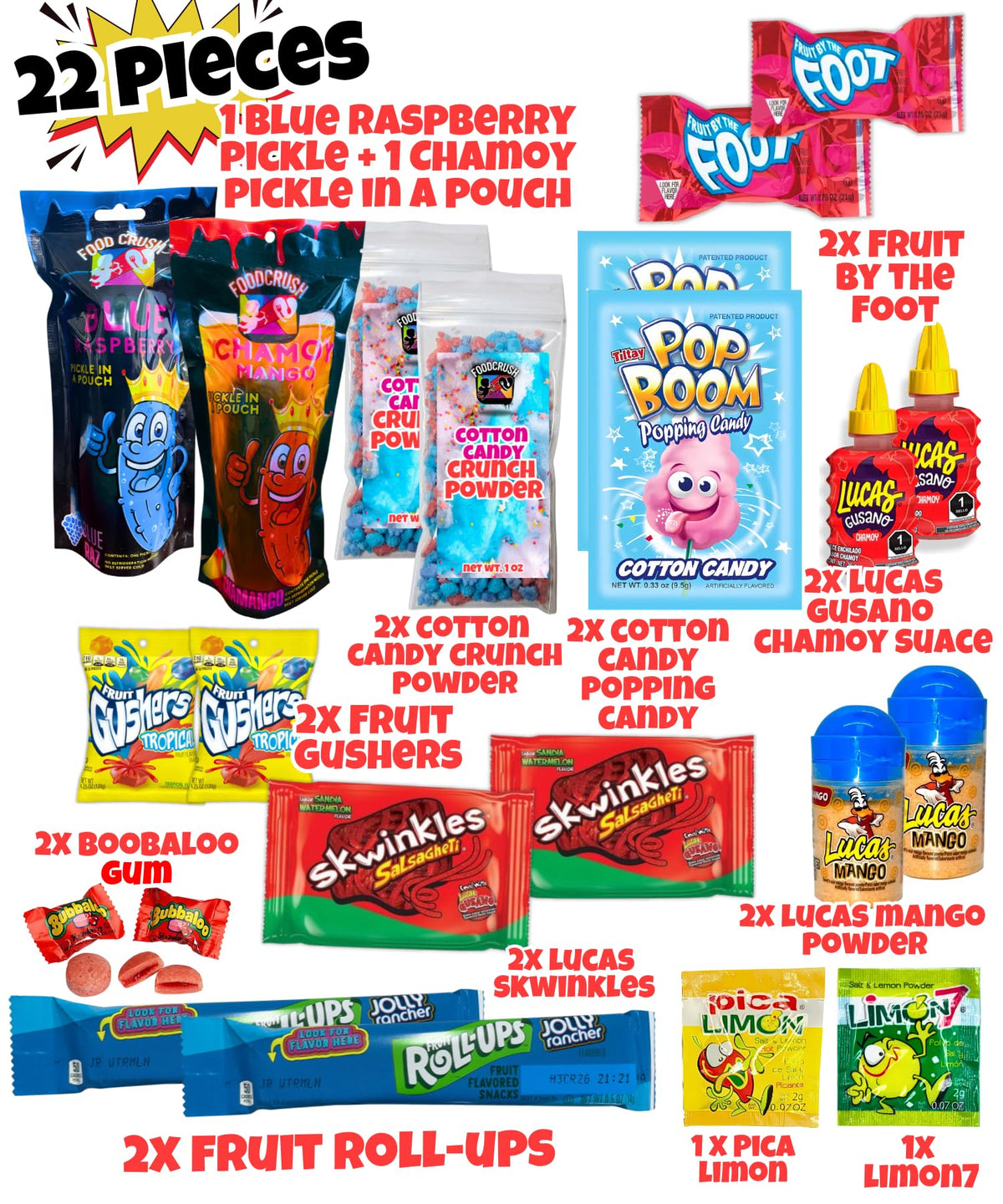 Ashley Dashley s Chamoy Pickle Kit Blue Raspberry Pickle - Food Crush Official Imagery - 3