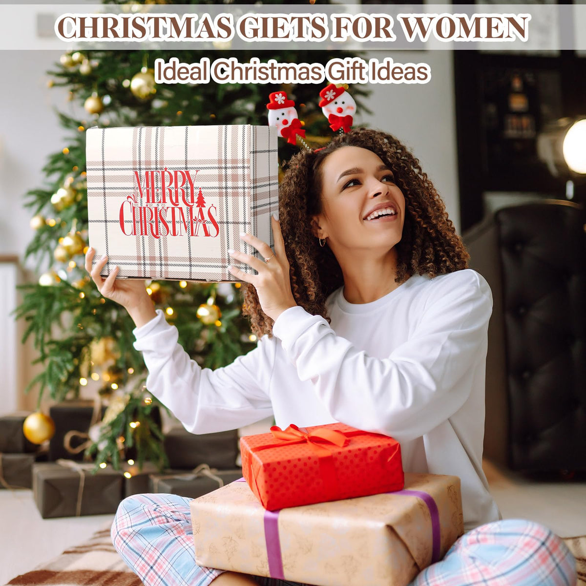 8 Pcs Christmas Women Gifts Coworkers Christmas Basket Gift - Breling Official Imagery - 7